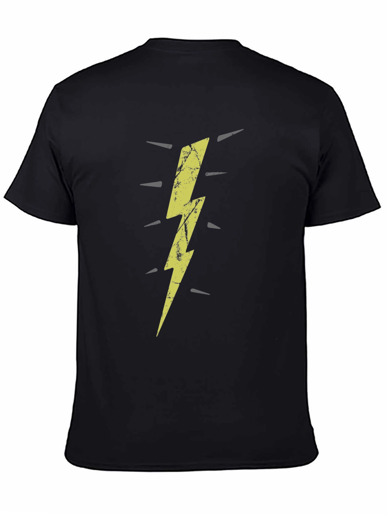 Lightning Bolt Graphic Tee - Black