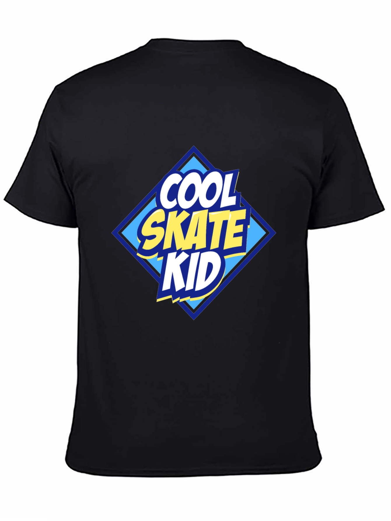 Cool Skate Kid Graphic T-Shirt - Black
