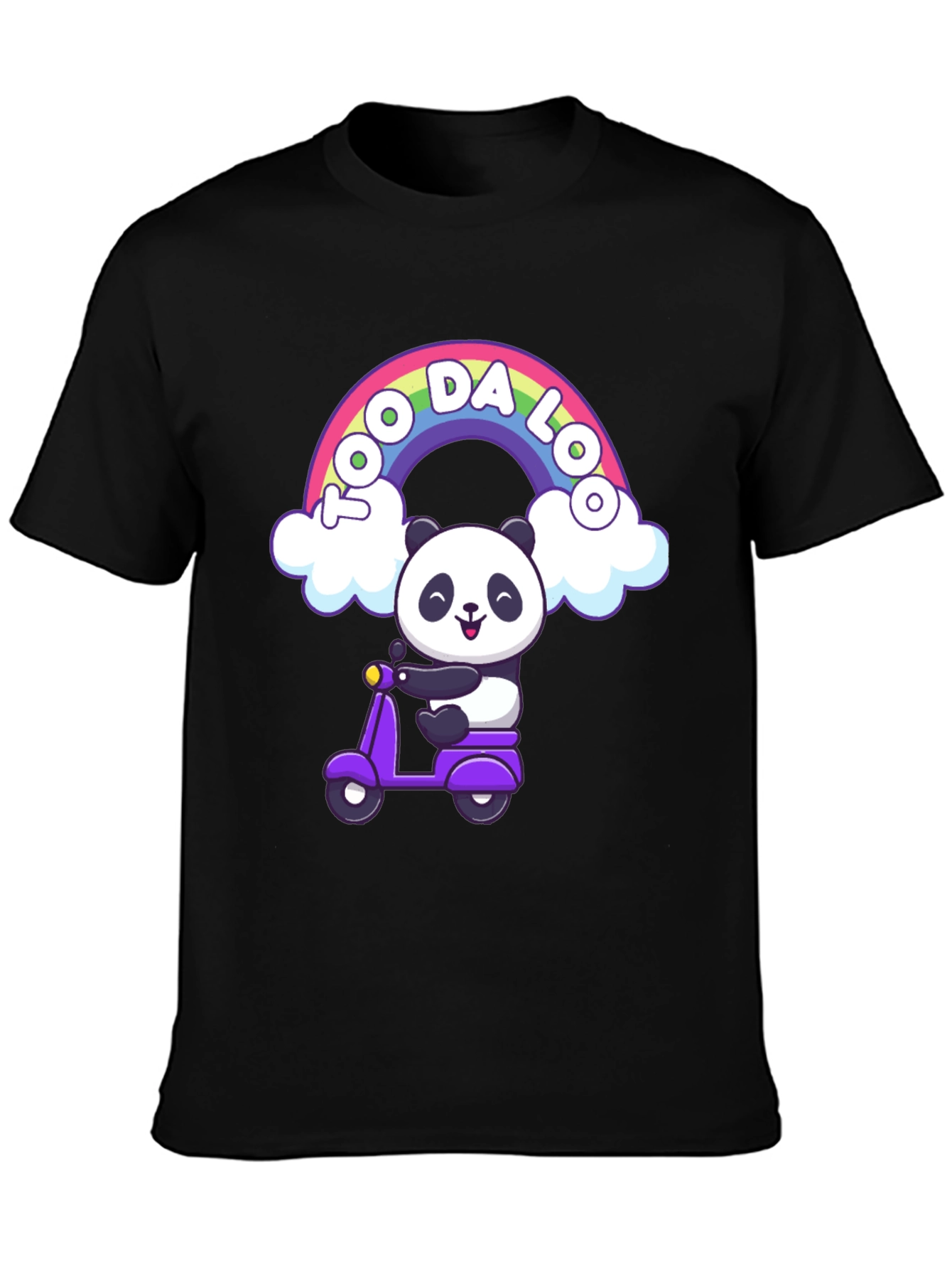 Cute Panda Scooter T-Shirt