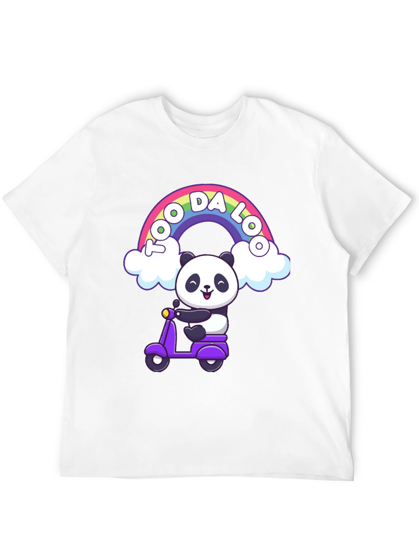 Cute Panda Scooter T-Shirt