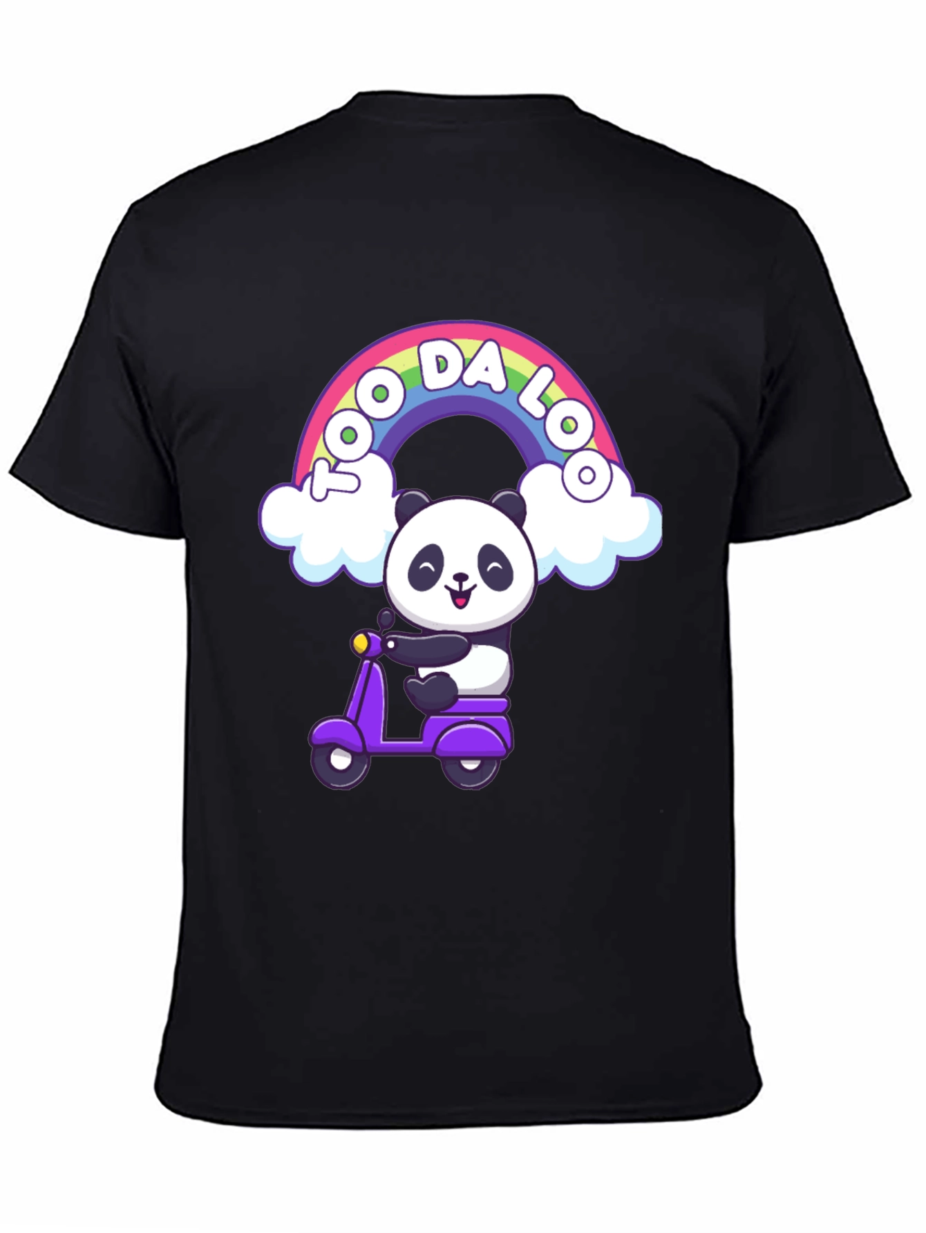 Cute Panda Scooter T-Shirt
