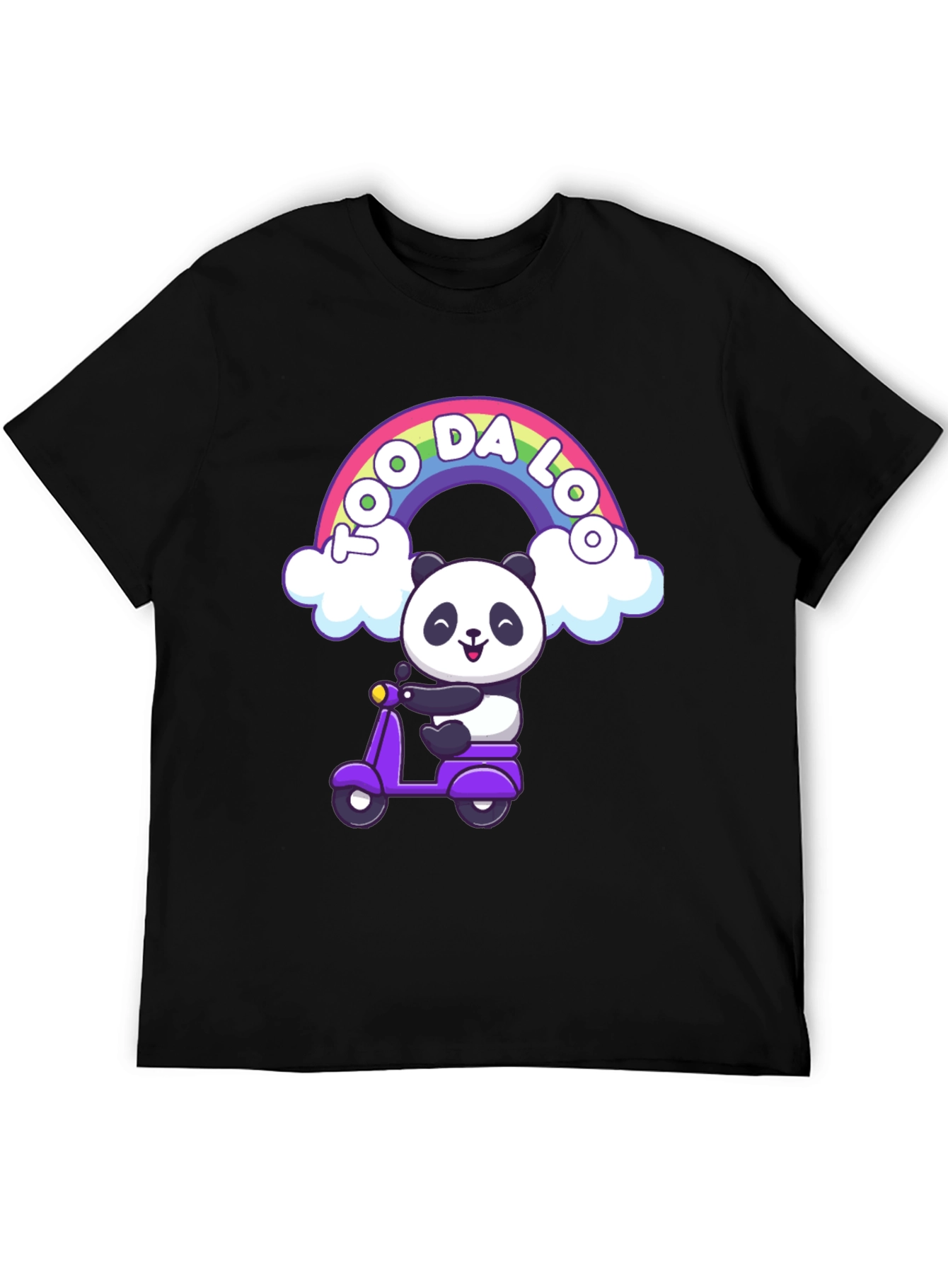 Cute Panda Scooter T-Shirt
