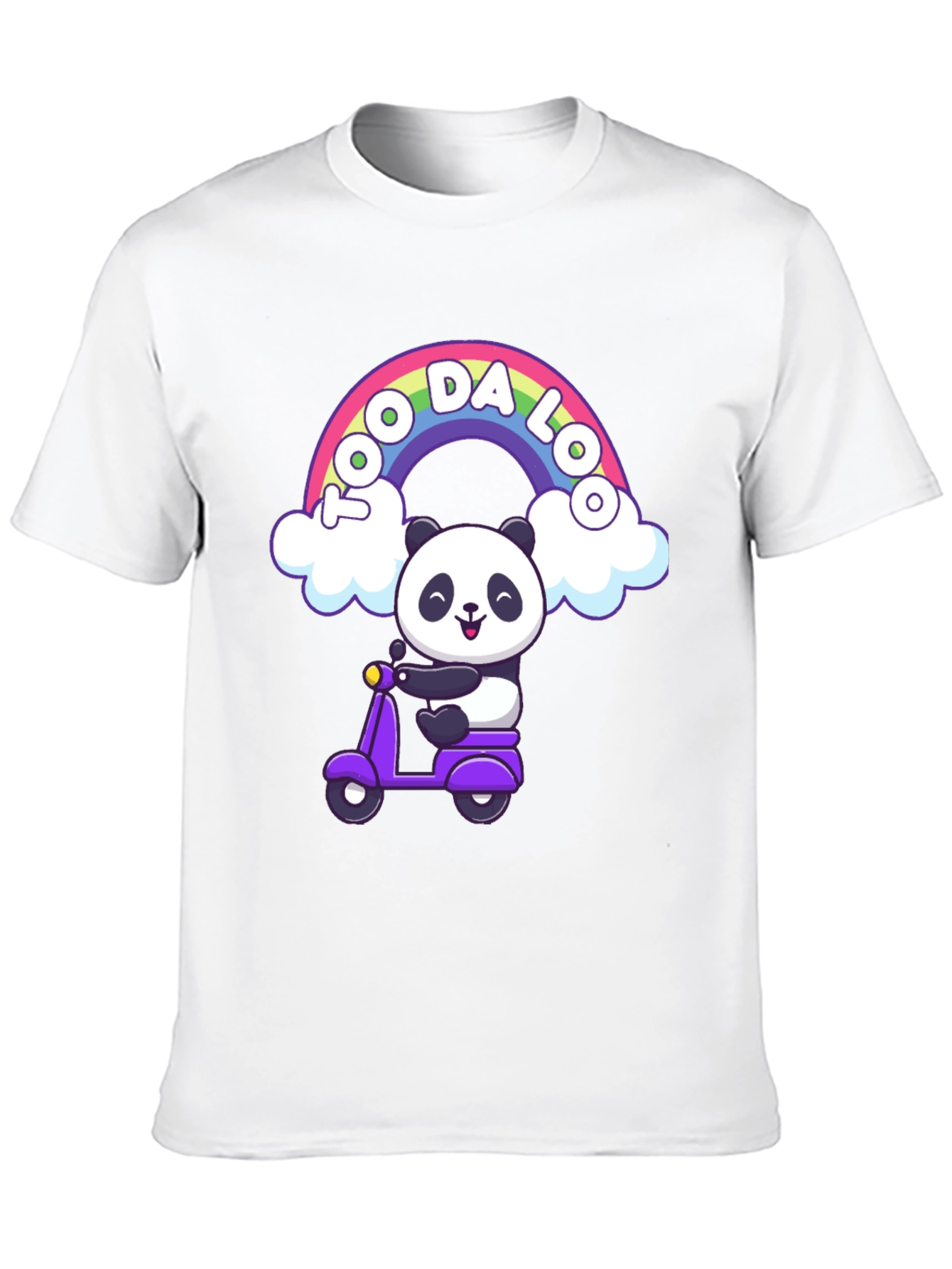 Cute Panda Scooter T-Shirt