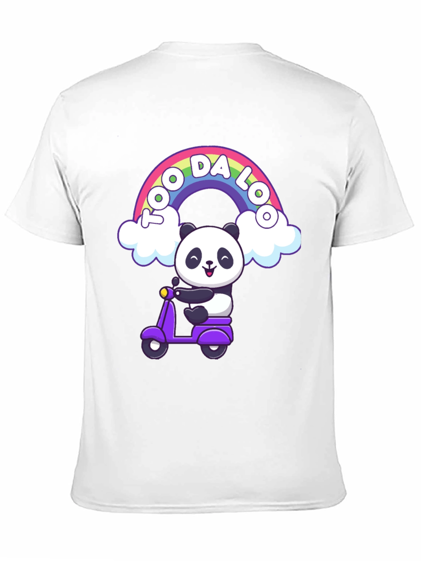 Cute Panda Scooter T-Shirt