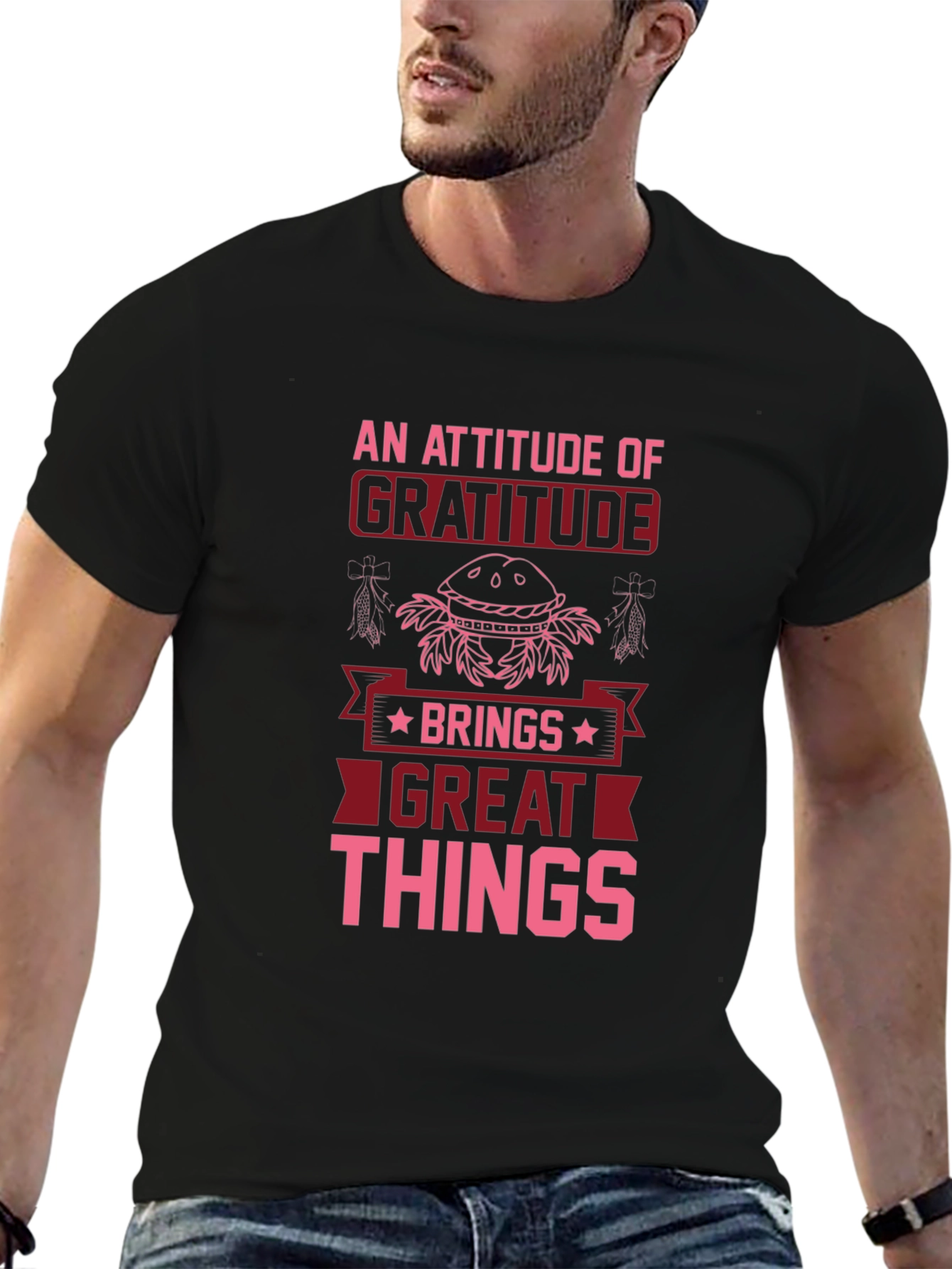 Gratitude Graphic Tee - An Attitude of Gratitude T-Shirt