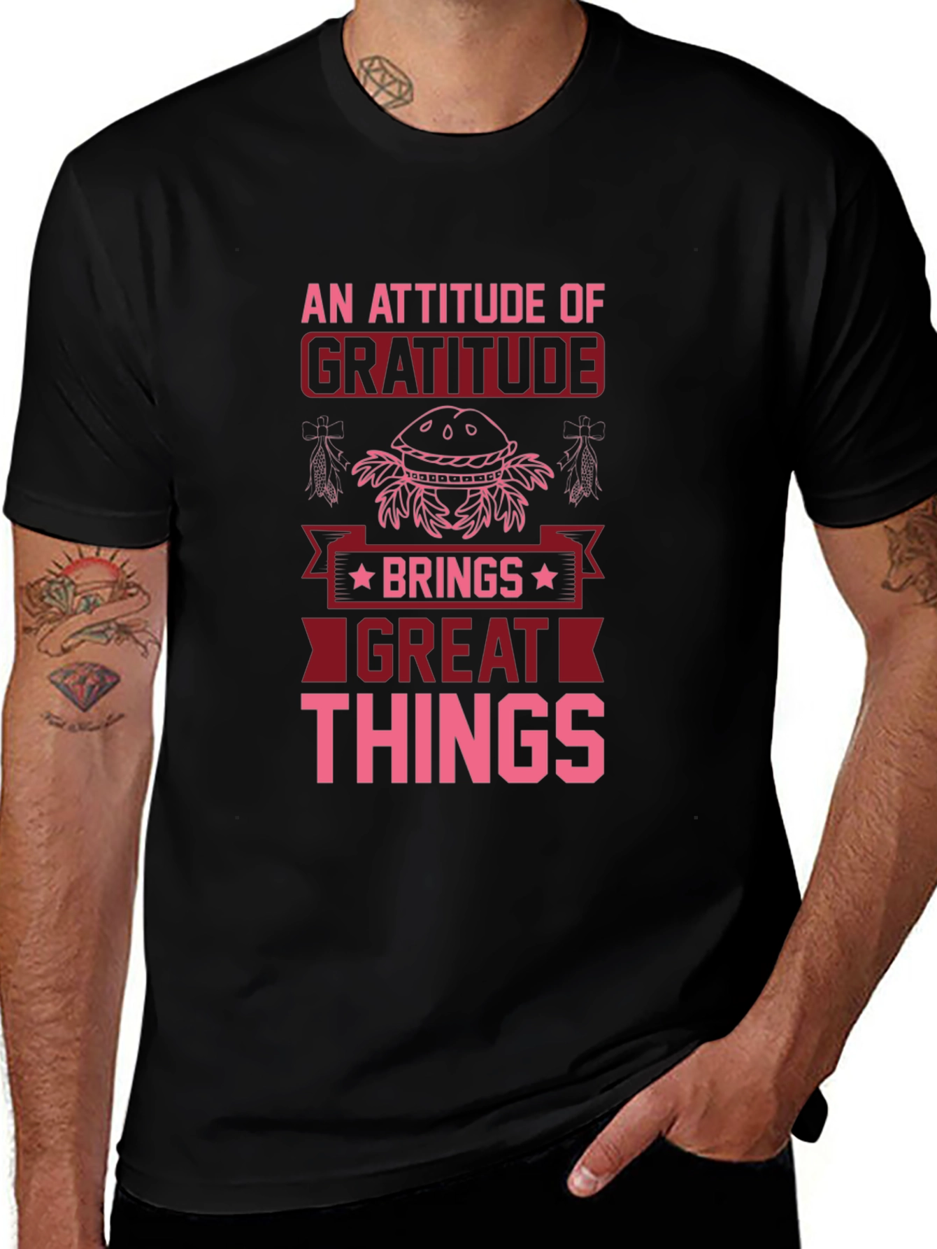 Gratitude Graphic Tee - An Attitude of Gratitude T-Shirt