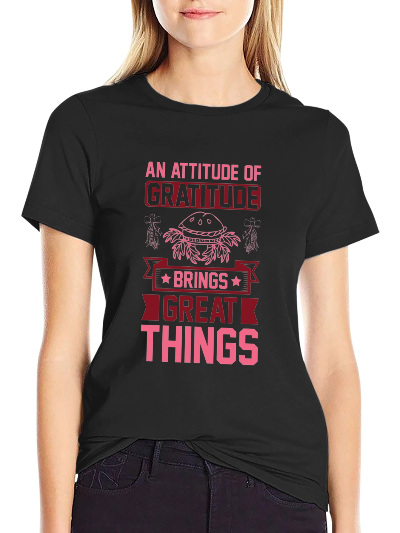 Gratitude Graphic Tee - An Attitude of Gratitude T-Shirt