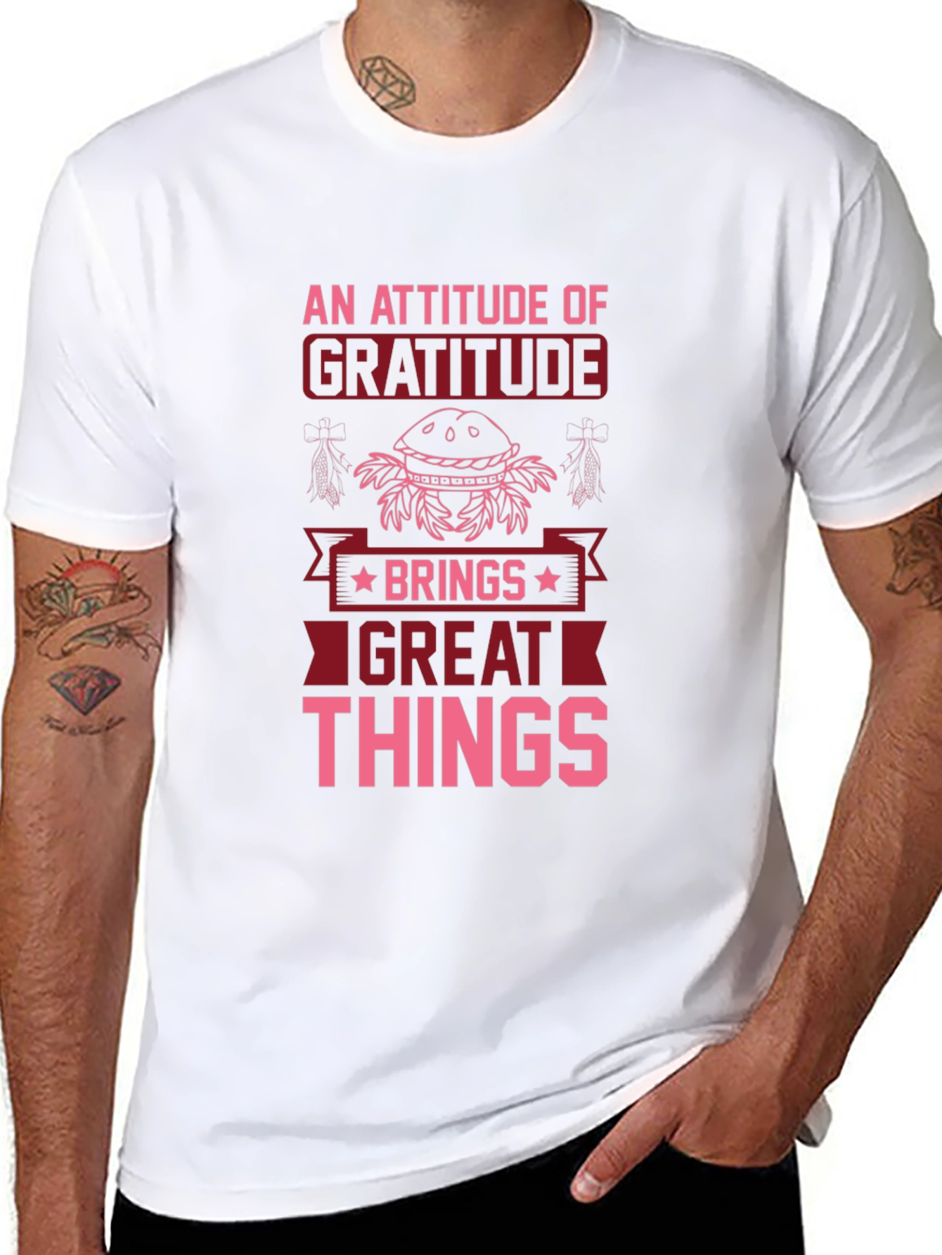 Gratitude Graphic Tee - An Attitude of Gratitude T-Shirt