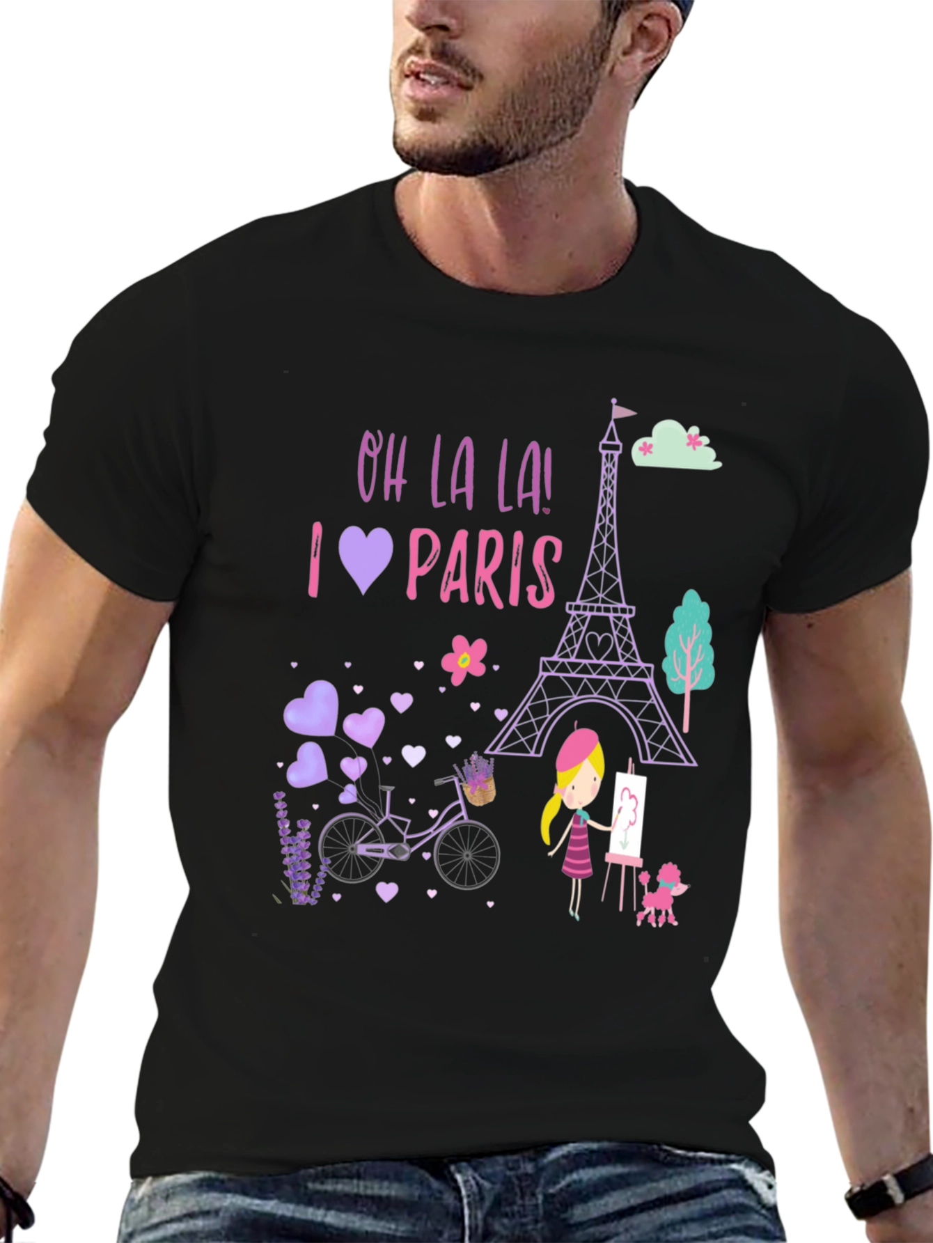 Oh La La! I Love Paris Graphic Tee