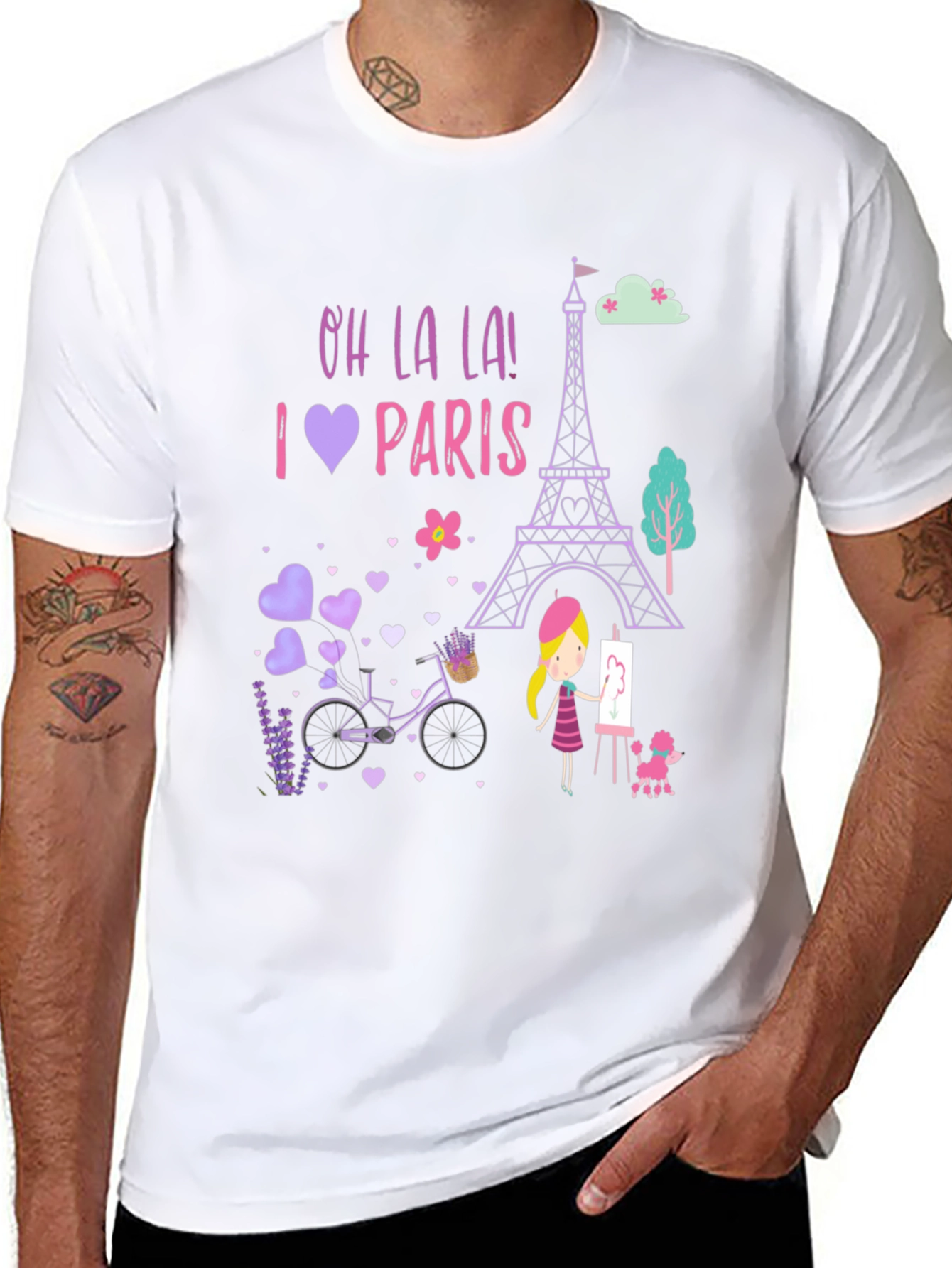 Oh La La! I Love Paris Graphic Tee