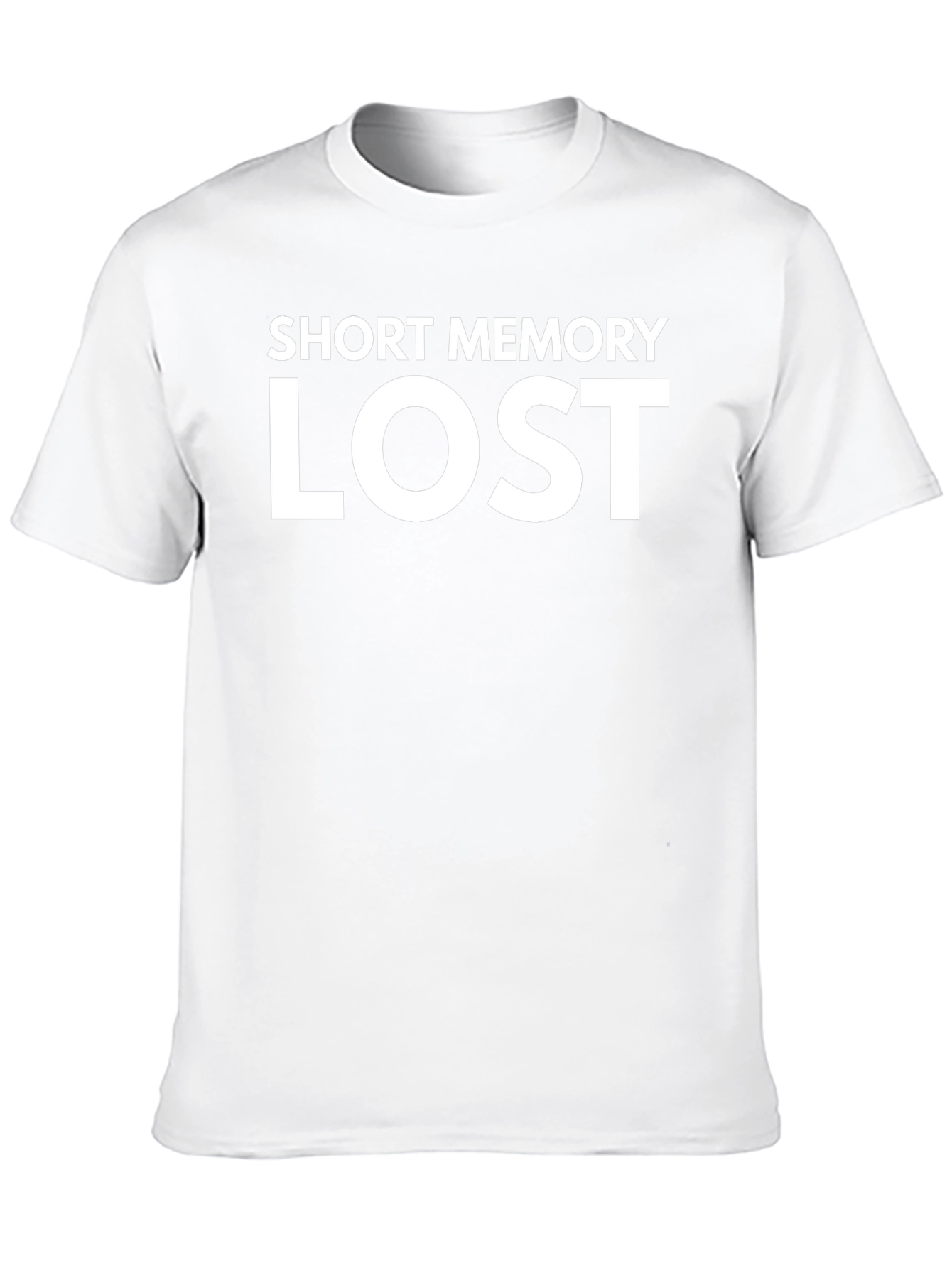 Short Memory Lost Graphic T-Shirt - Black