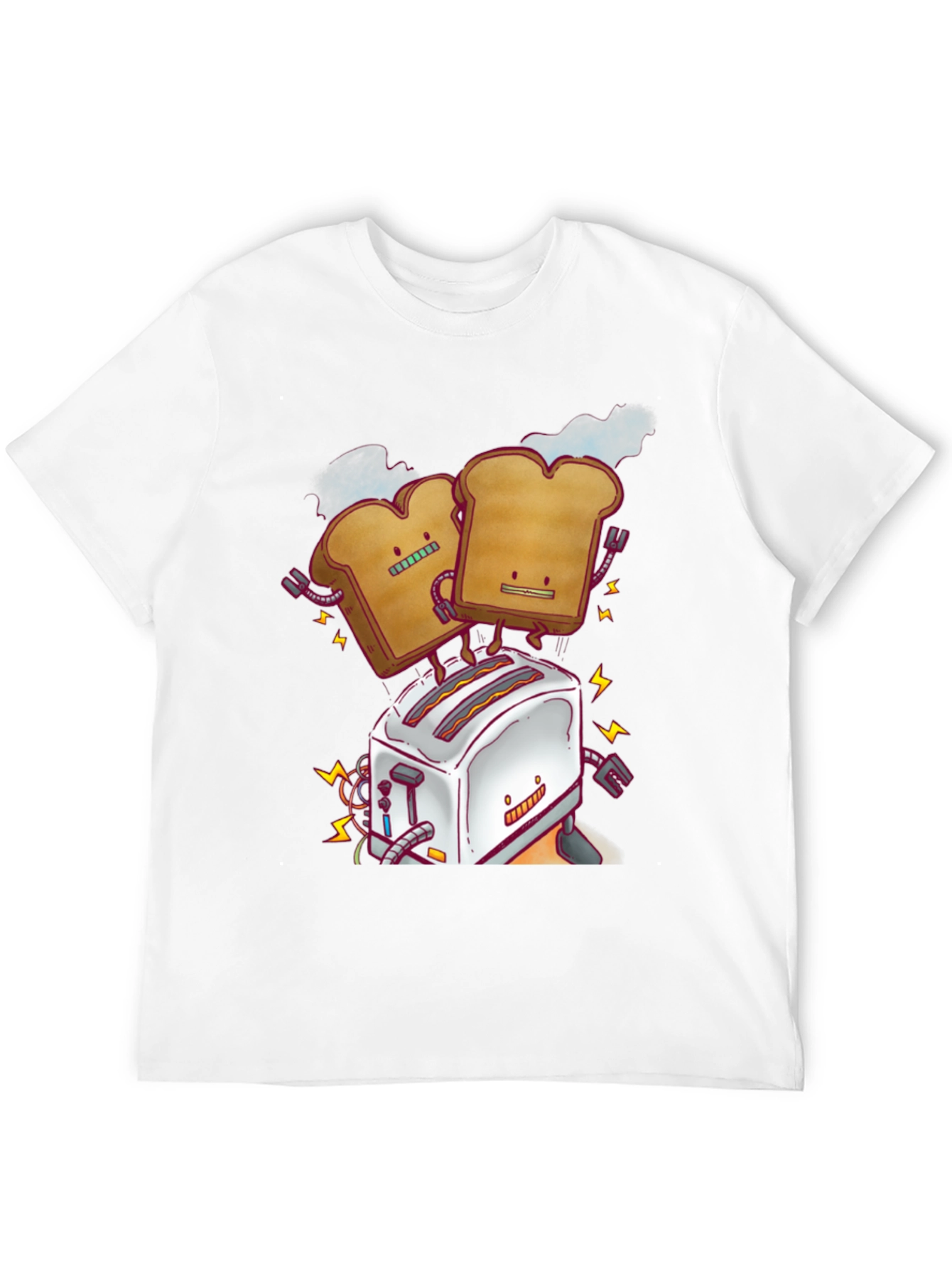 Toast Robot Graphic Tee - Black