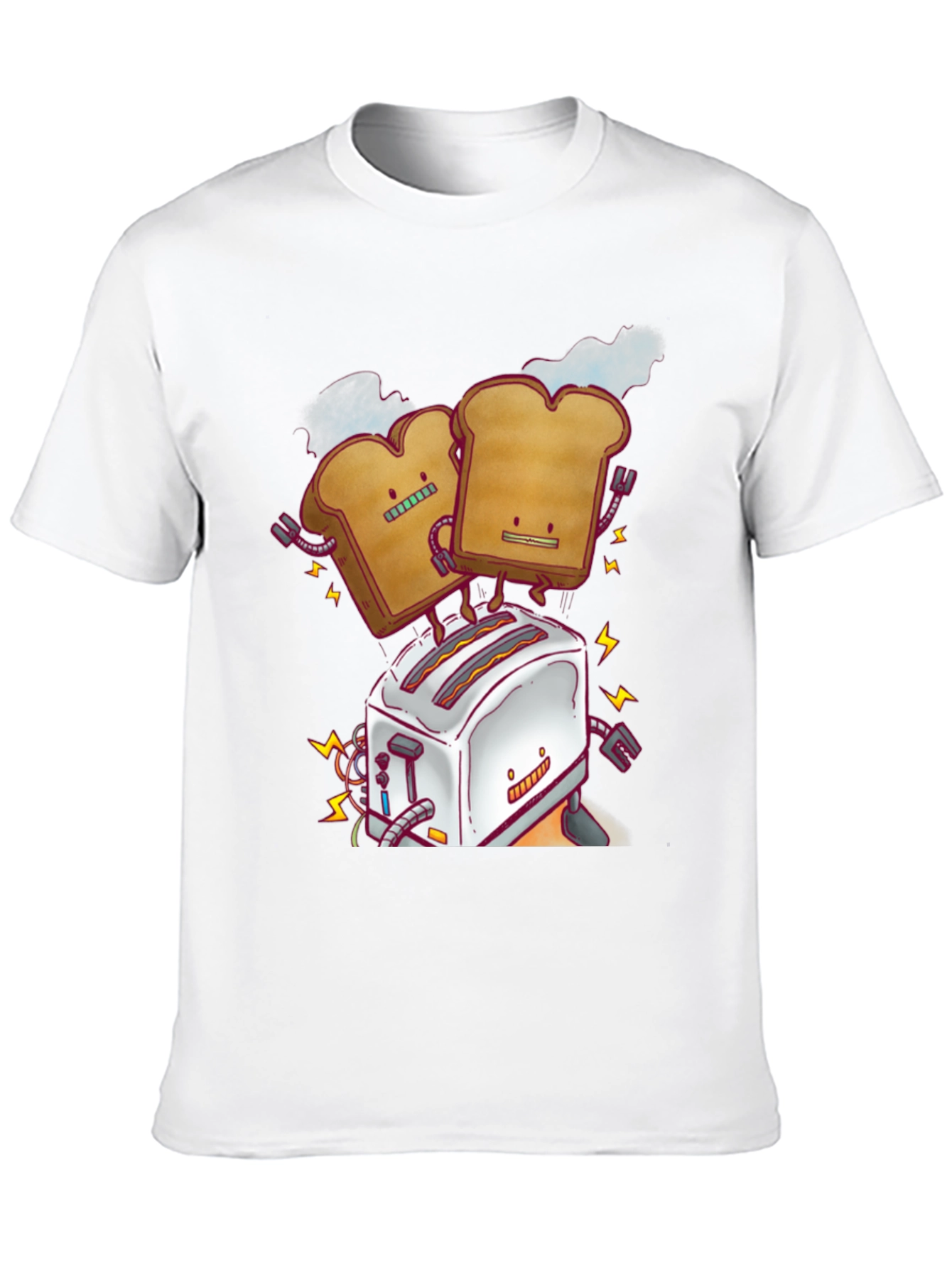 Toast Robot Graphic Tee - Black