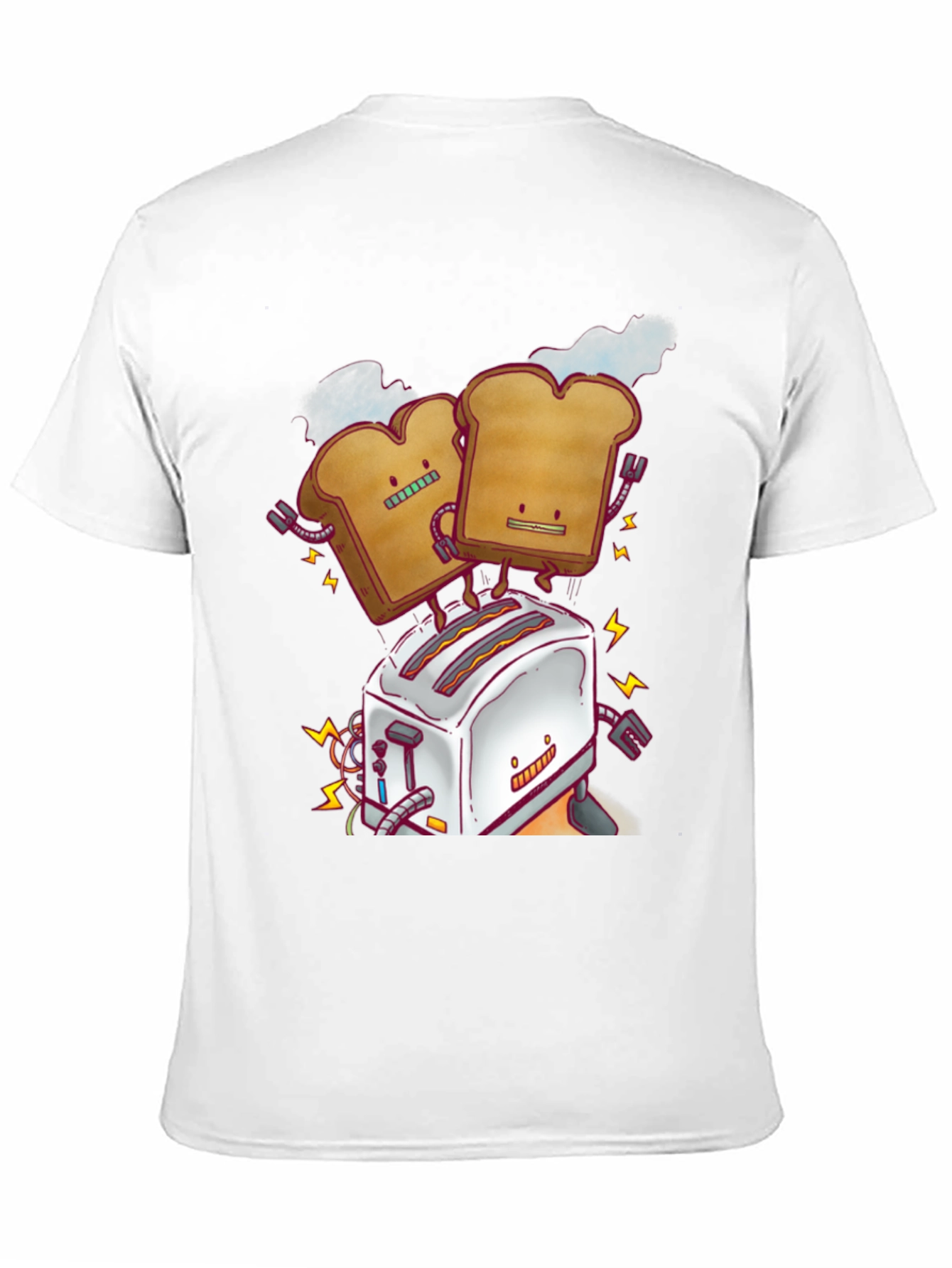 Toast Robot Graphic Tee - Black