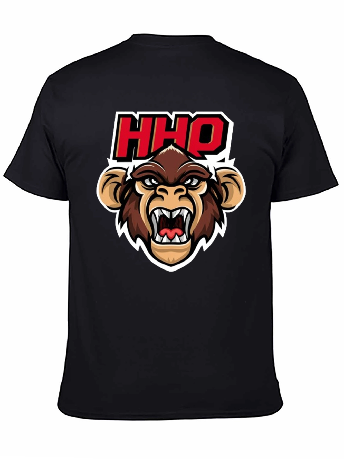 HHOQ Angry Monkey Graphic T-Shirt