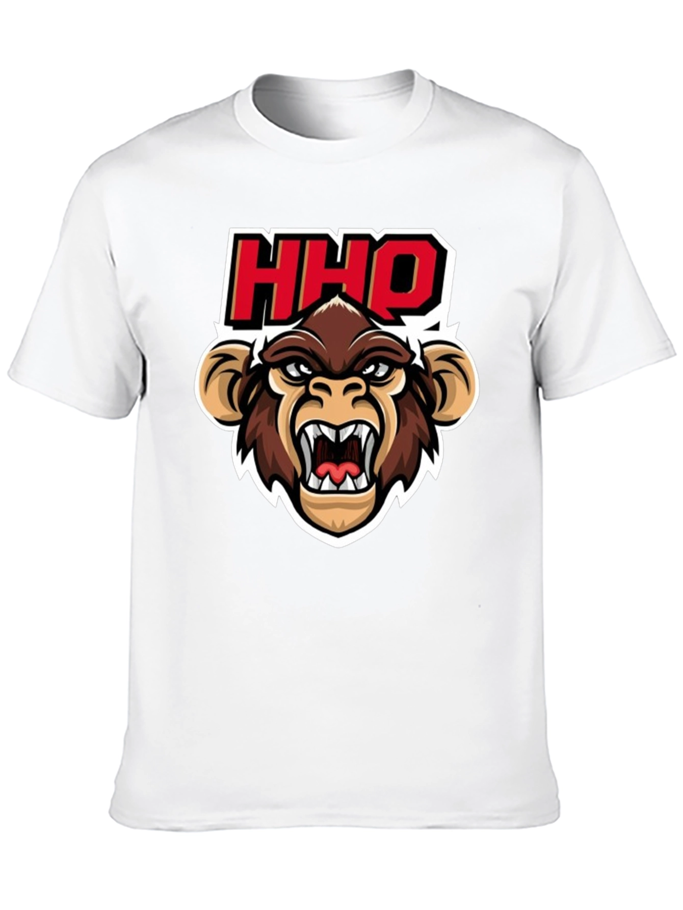 HHOQ Angry Monkey Graphic T-Shirt
