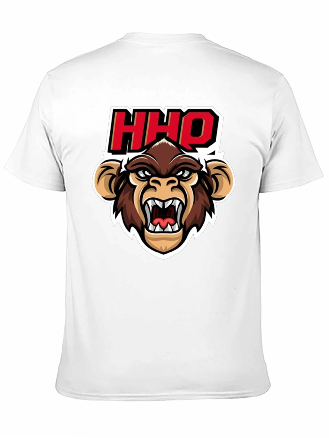 HHOQ Angry Monkey Graphic T-Shirt