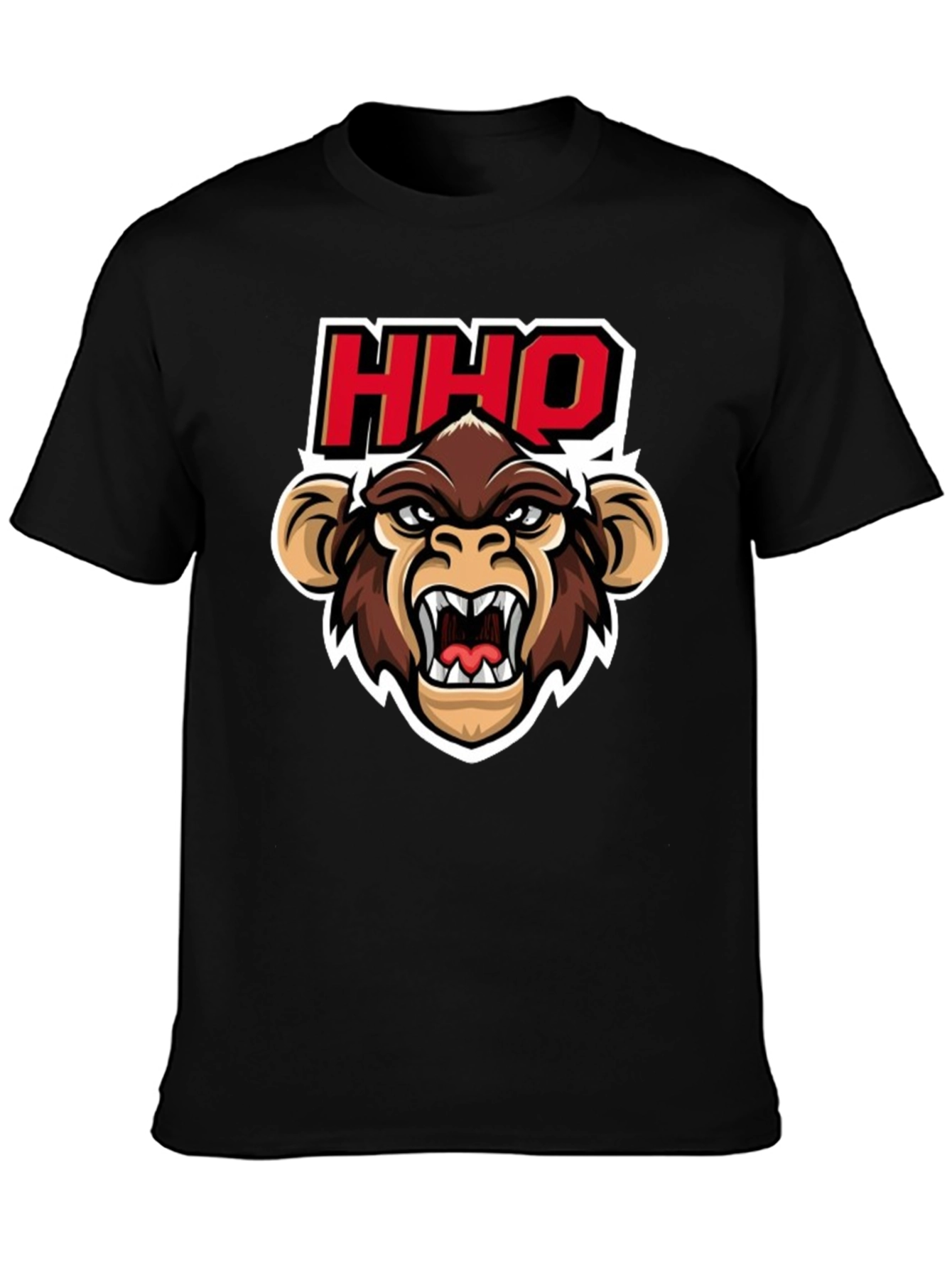 HHOQ Angry Monkey Graphic T-Shirt