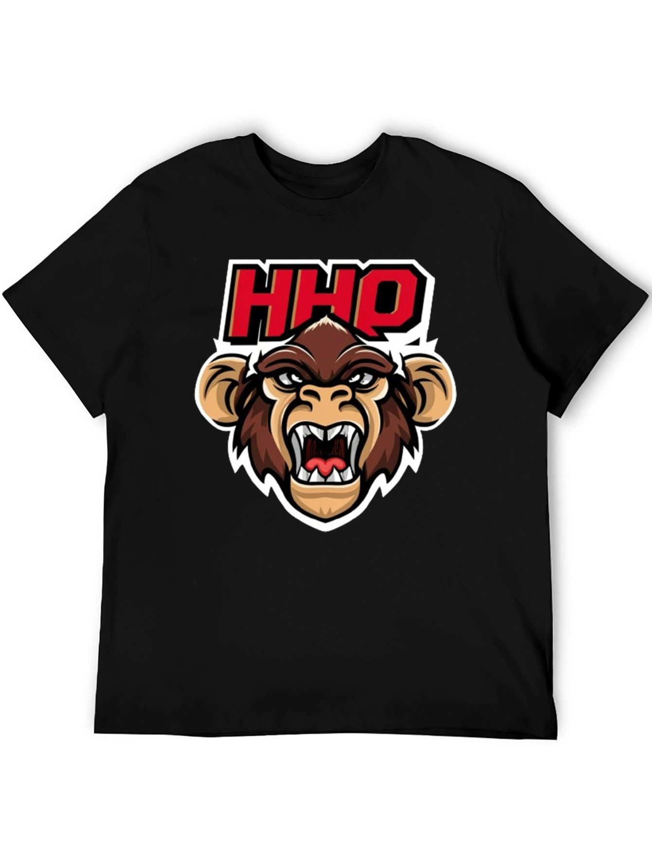 HHOQ Angry Monkey Graphic T-Shirt