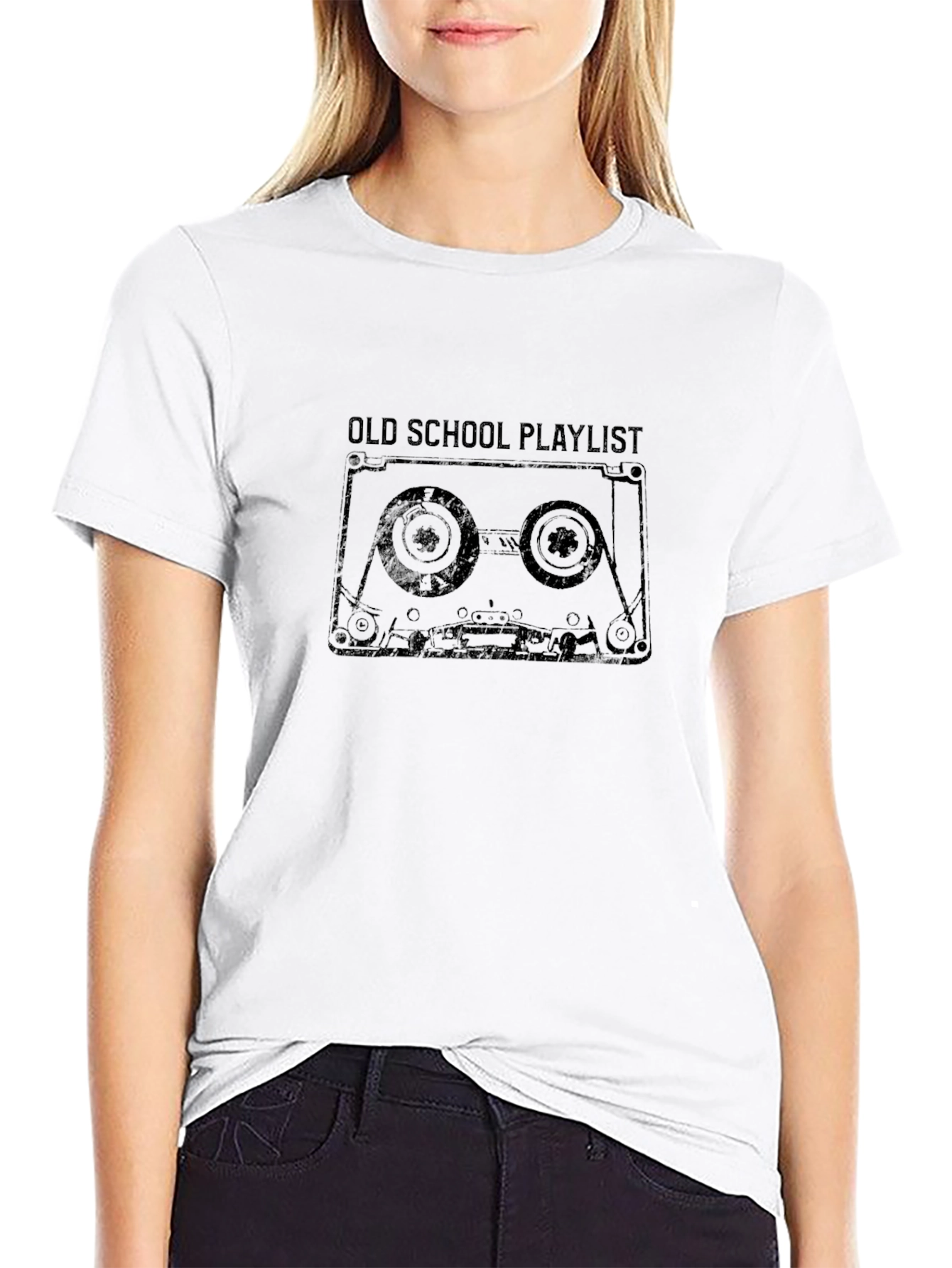 Old School Playlist Cassette Tape T-Shirt