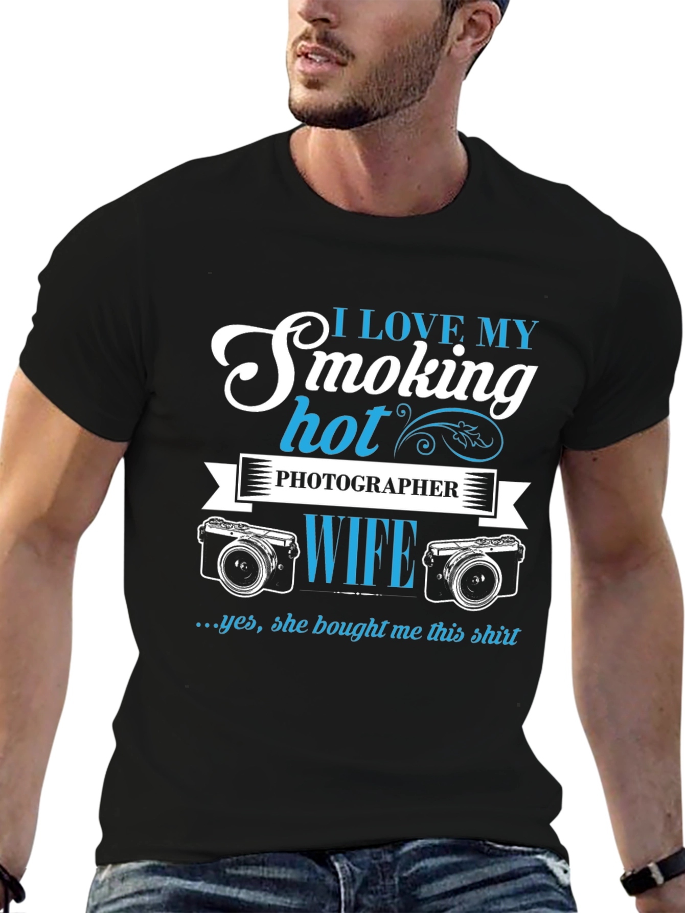 I Love My Smoking Hot Photographer Wife T-Shirt