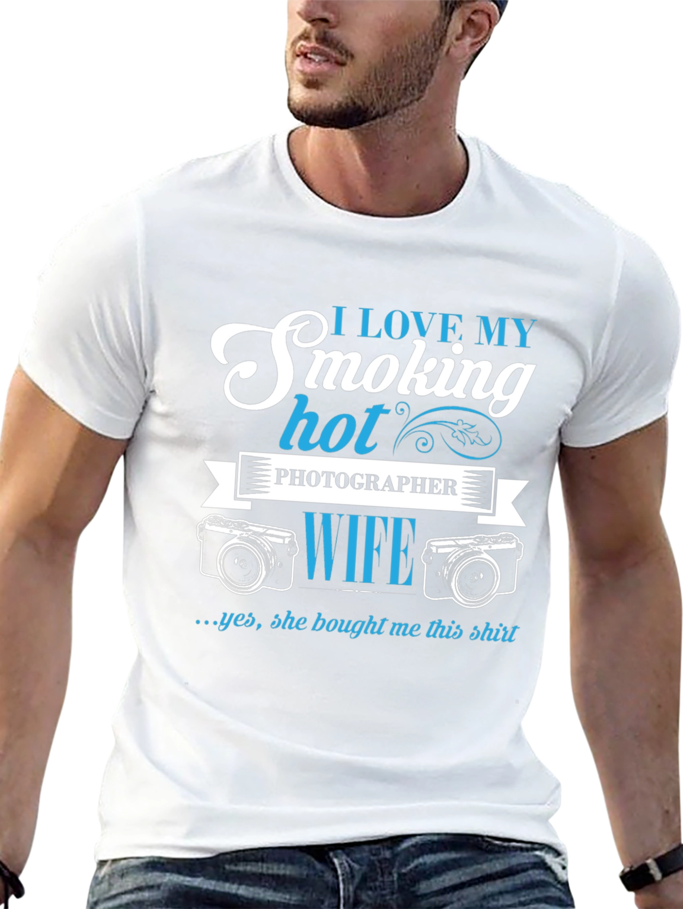 I Love My Smoking Hot Photographer Wife T-Shirt