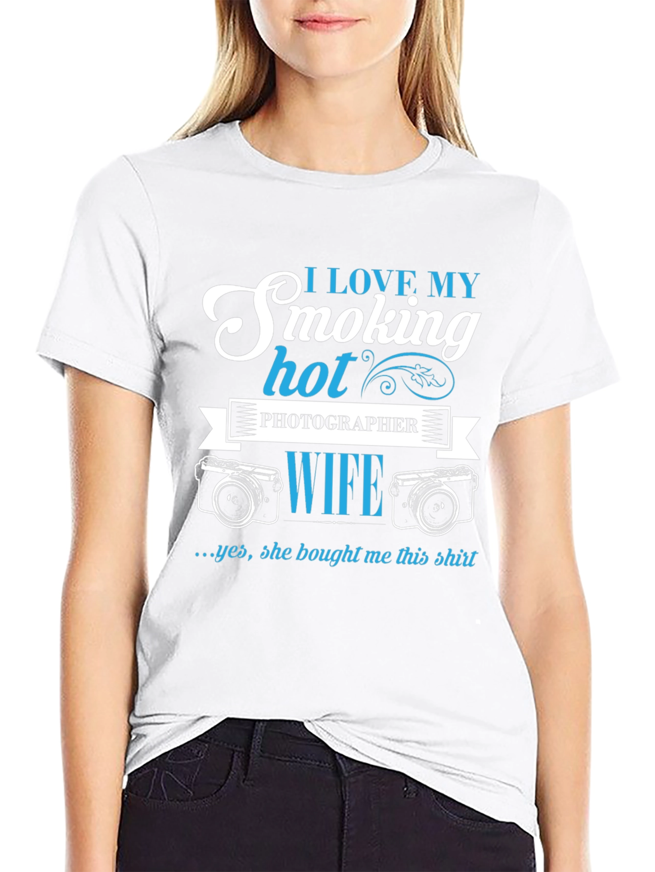 I Love My Smoking Hot Photographer Wife T-Shirt