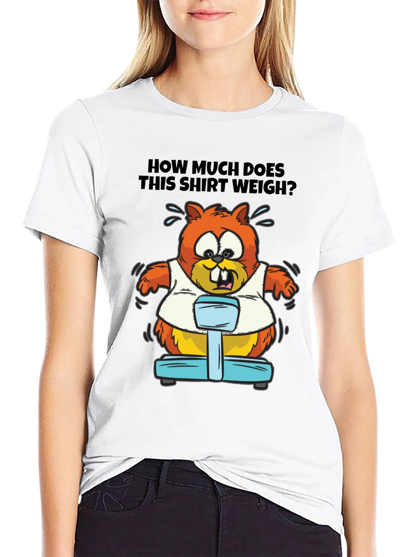 Humorous Beaver Weight T-Shirt