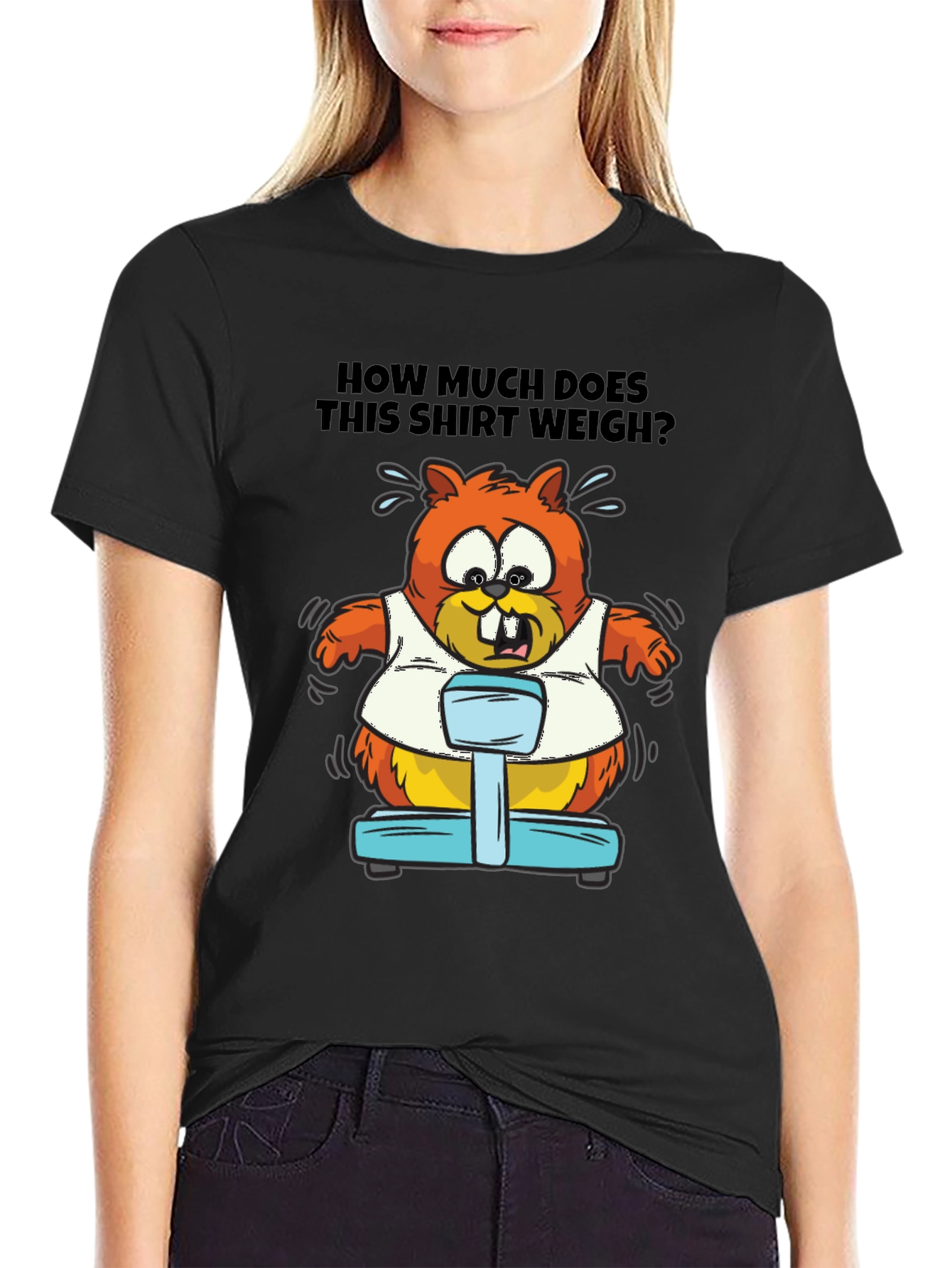 Humorous Beaver Weight T-Shirt