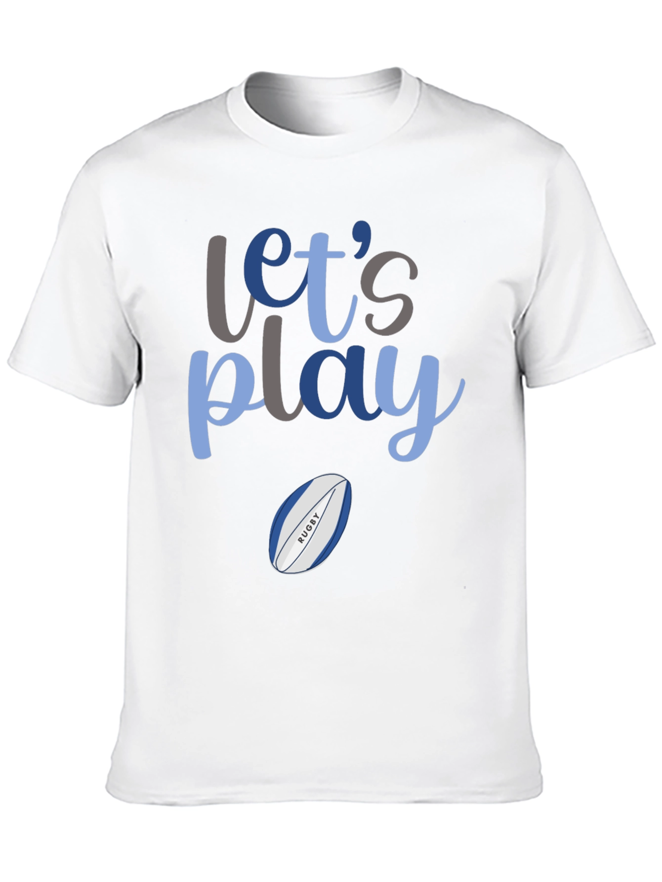 Lets Play Rugby Graphic T-Shirt