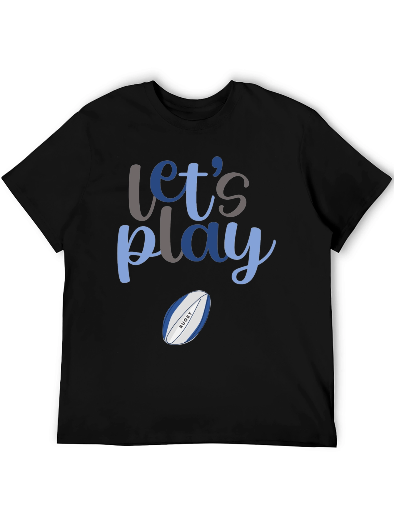 Lets Play Rugby Graphic T-Shirt