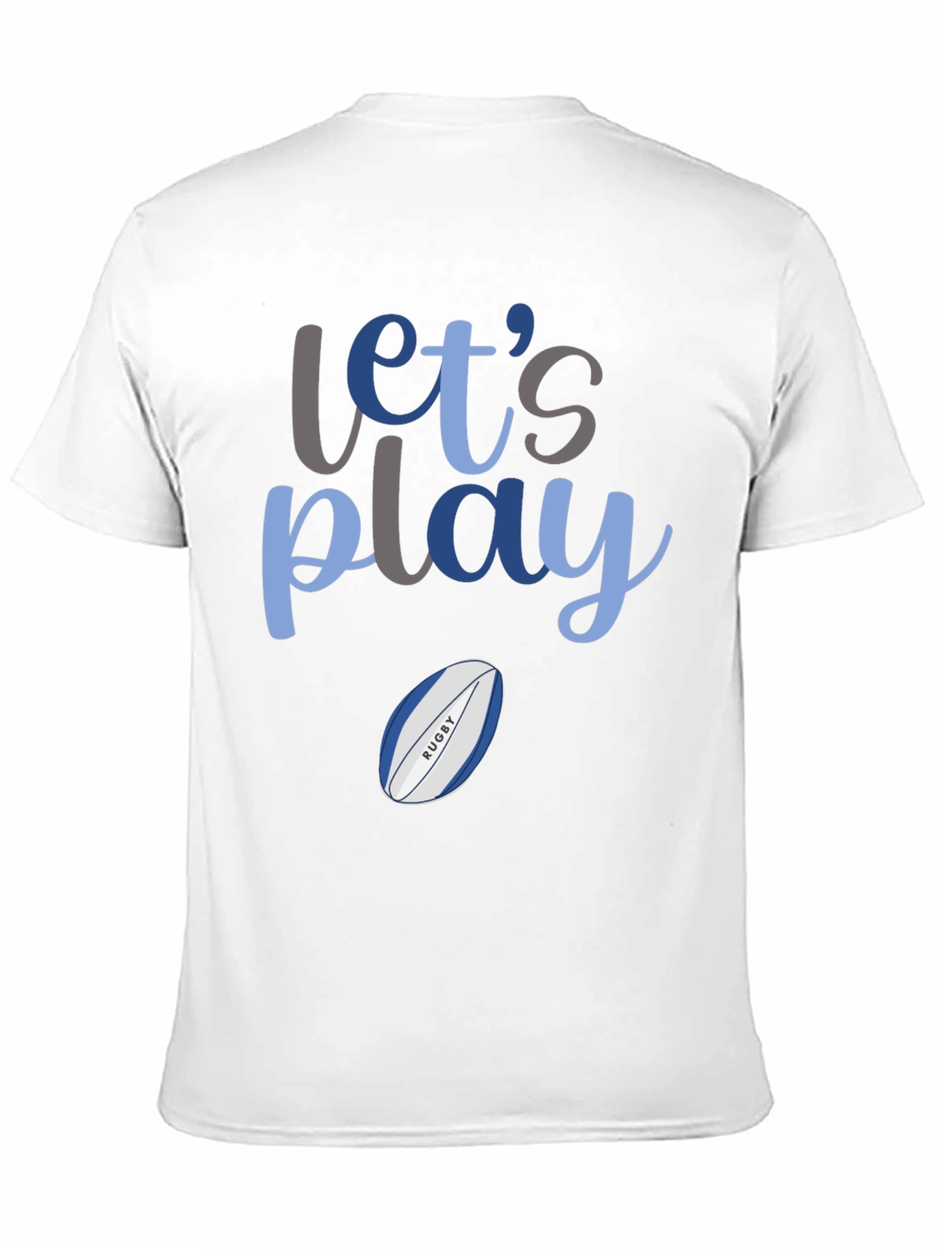 Lets Play Rugby Graphic T-Shirt