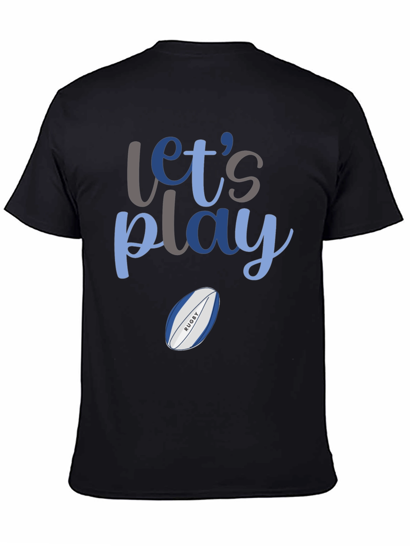 Lets Play Rugby Graphic T-Shirt