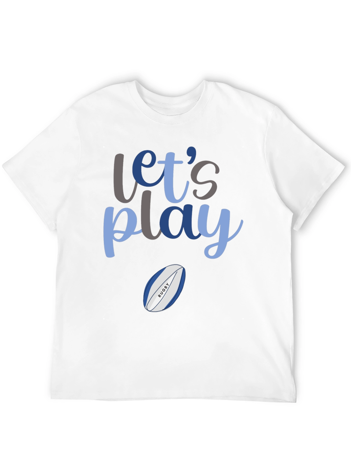 Lets Play Rugby Graphic T-Shirt