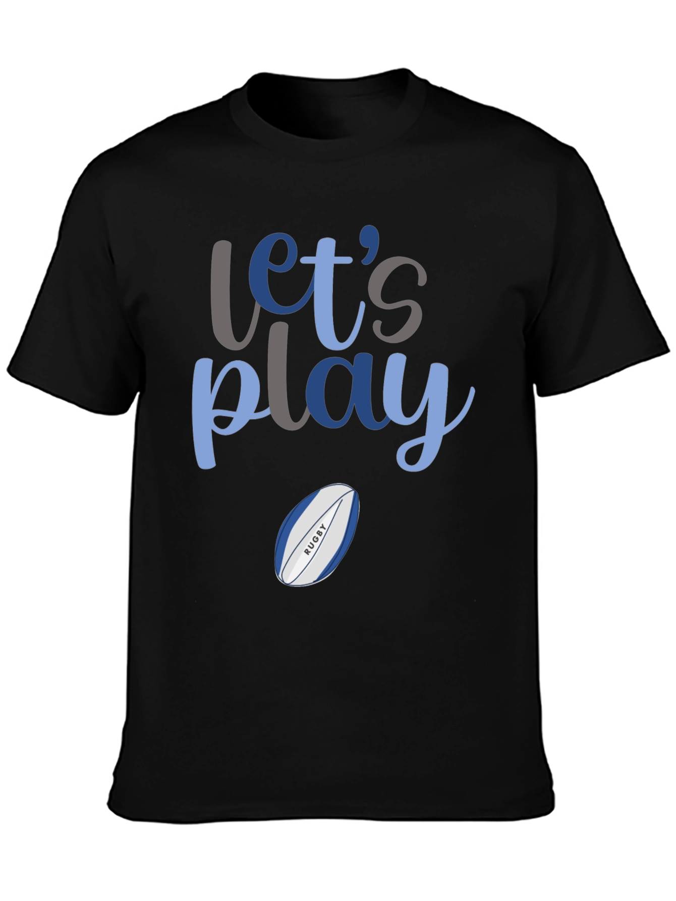 Lets Play Rugby Graphic T-Shirt