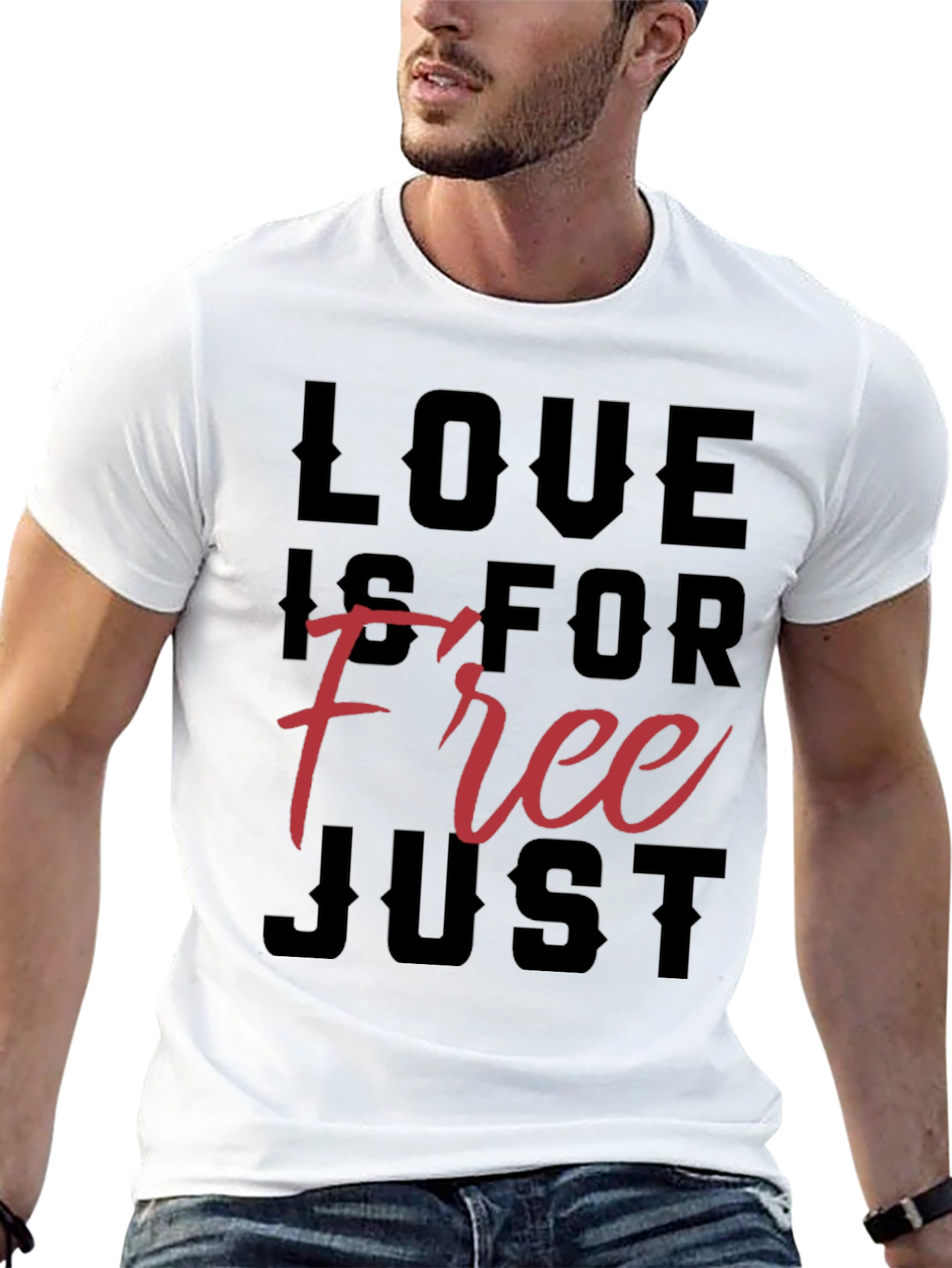 Love Is For Free Graphic T-Shirt