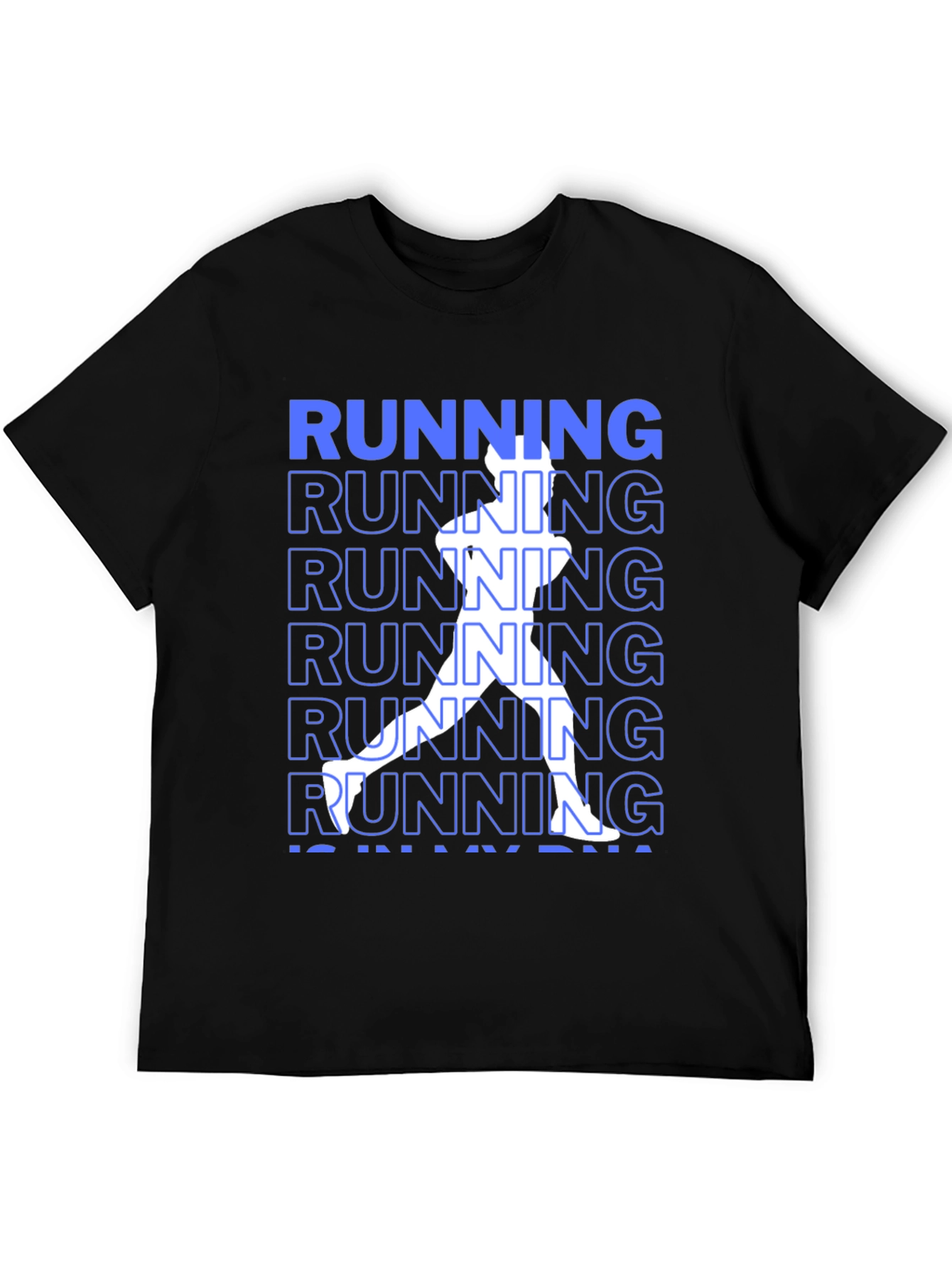 Running DNA Graphic Tee - Black Casual Shirt