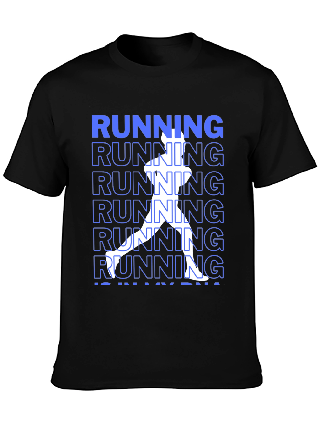 Running DNA Graphic Tee - Black Casual Shirt