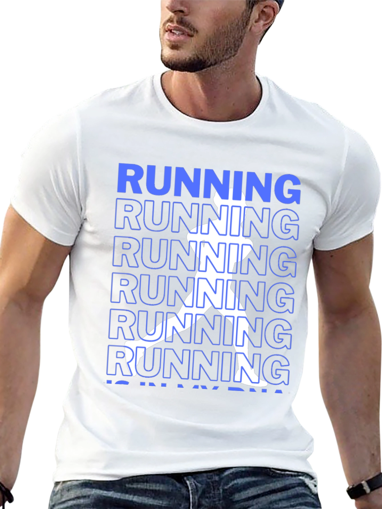 Running DNA Graphic Tee - Black Casual Shirt
