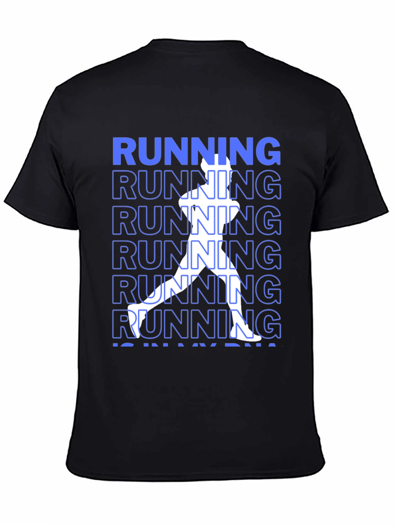 Running DNA Graphic Tee - Black Casual Shirt