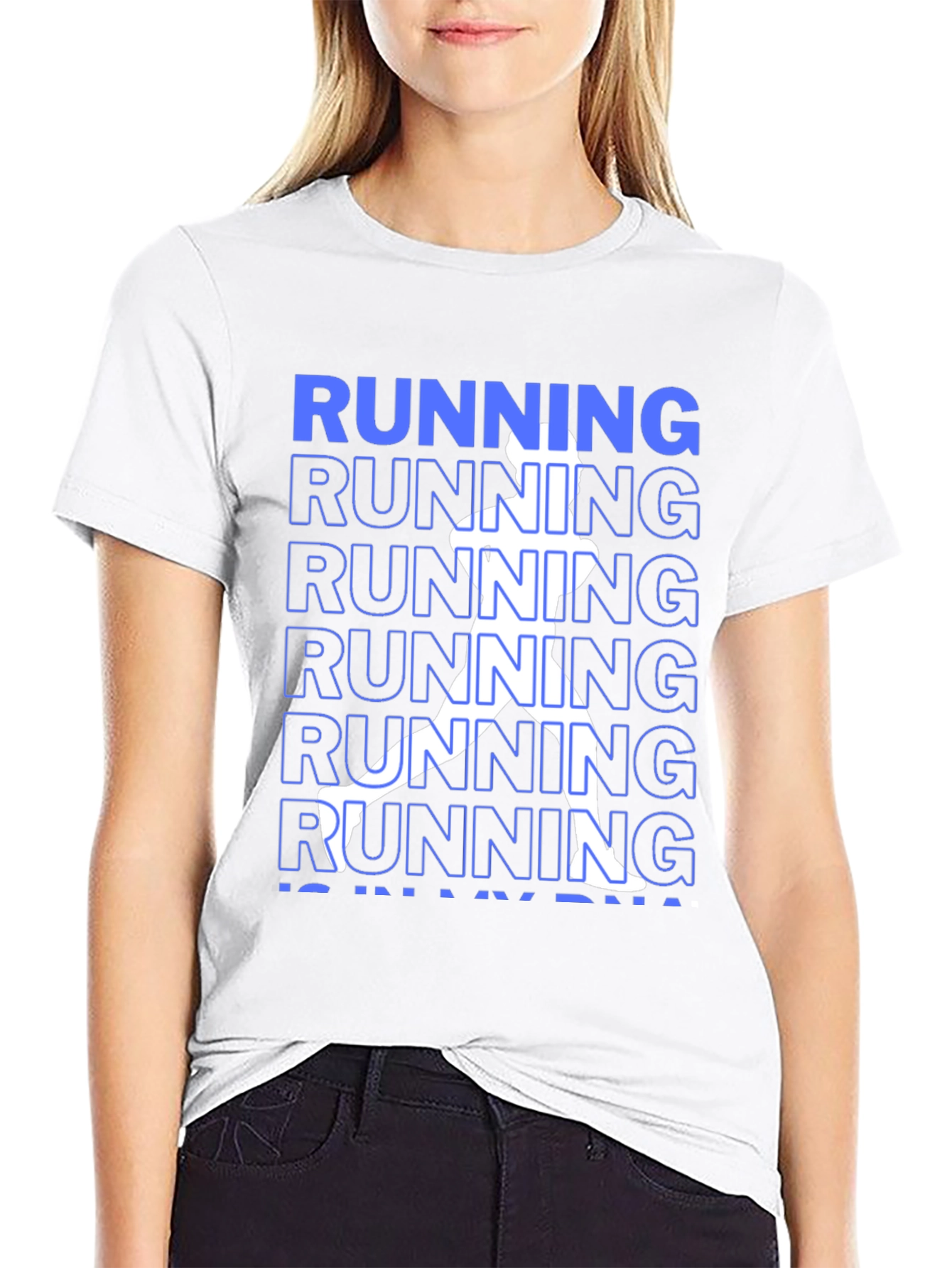 Running DNA Graphic Tee - Black Casual Shirt