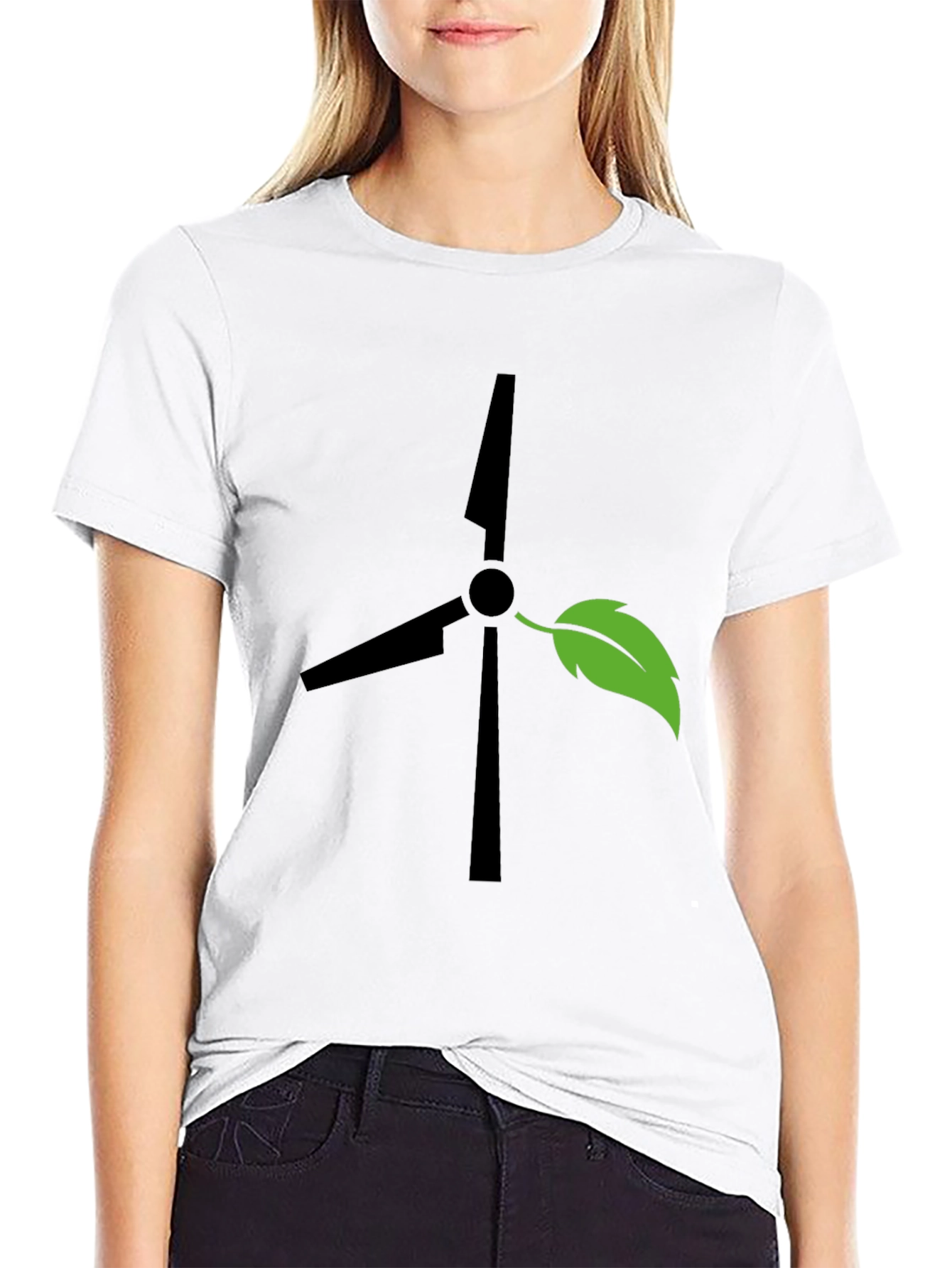Eco-Friendly Turbine Graphic Tee
