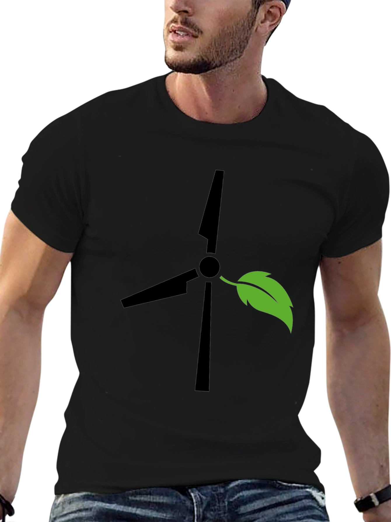 Eco-Friendly Turbine Graphic Tee