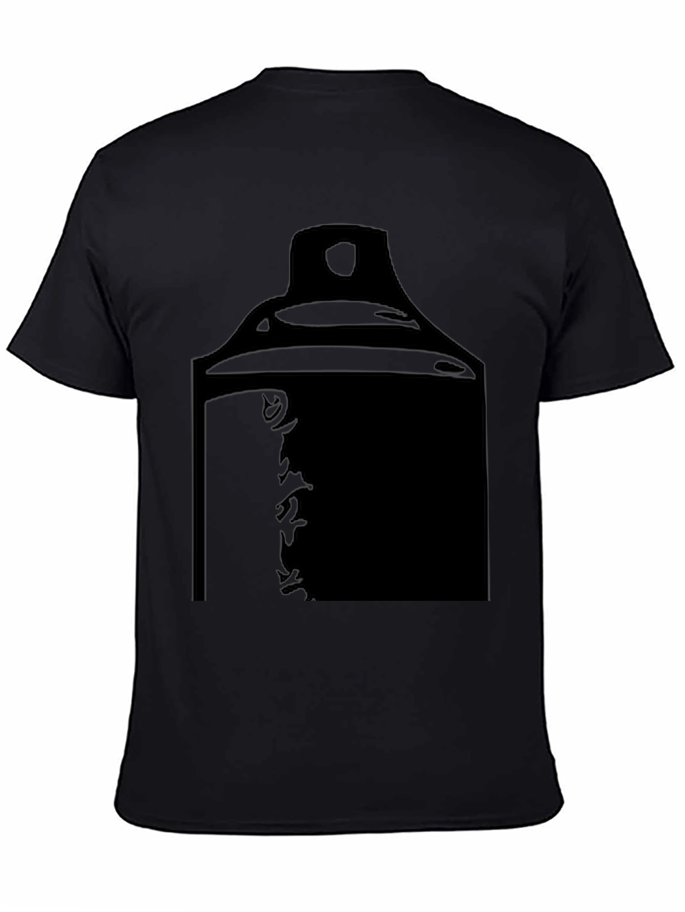 Graphic Print T-Shirt - Spray Can Design