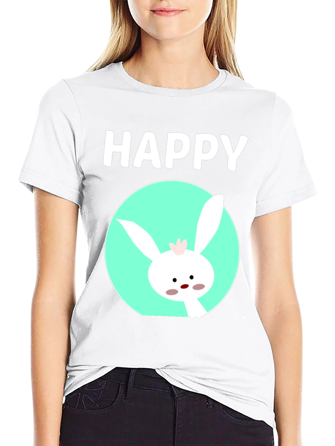 Happy Easter Bunny T-Shirt - Cute Holiday Tee