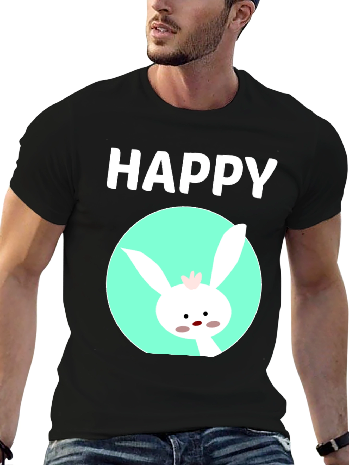 Happy Easter Bunny T-Shirt - Cute Holiday Tee