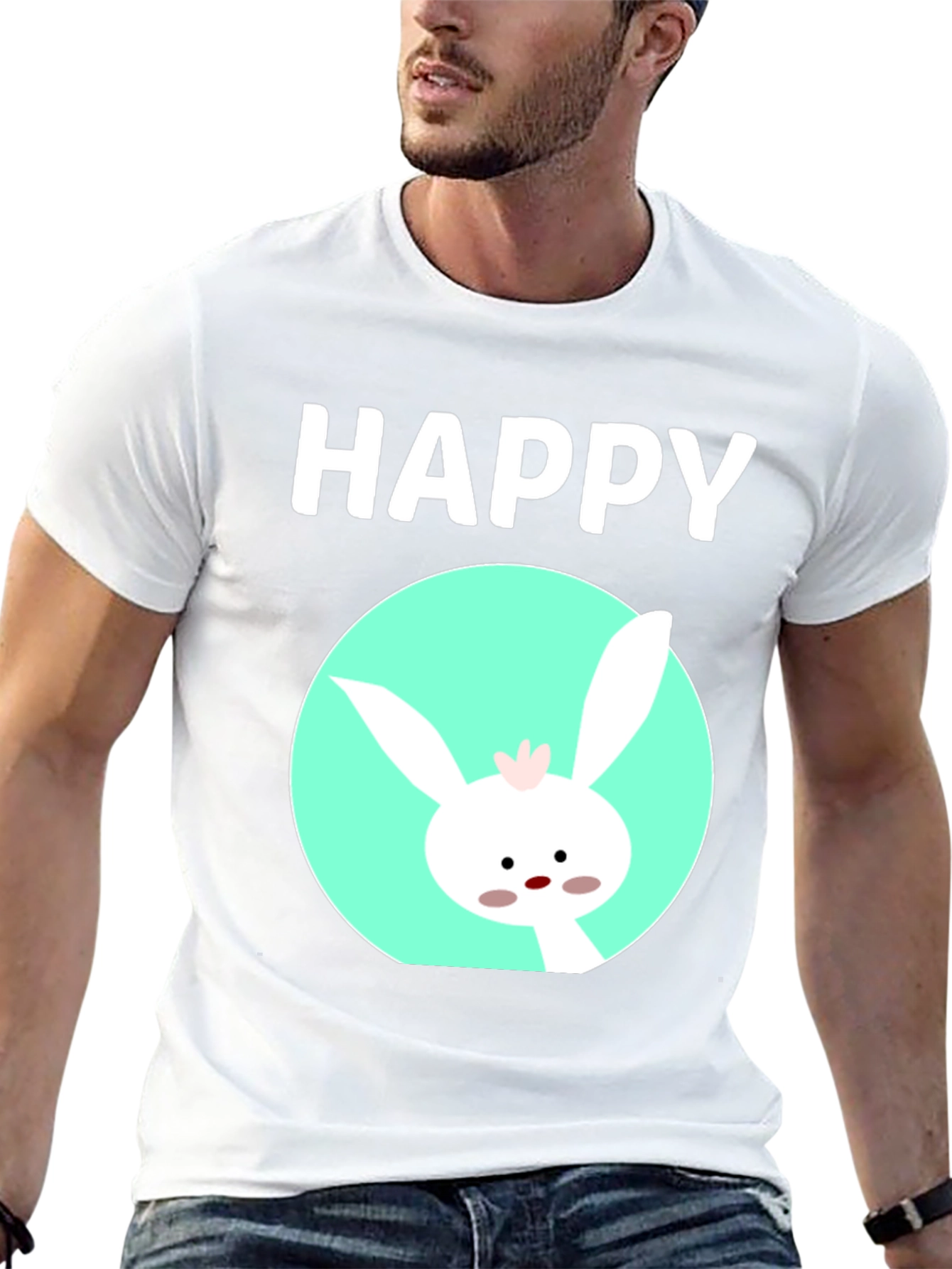 Happy Easter Bunny T-Shirt - Cute Holiday Tee