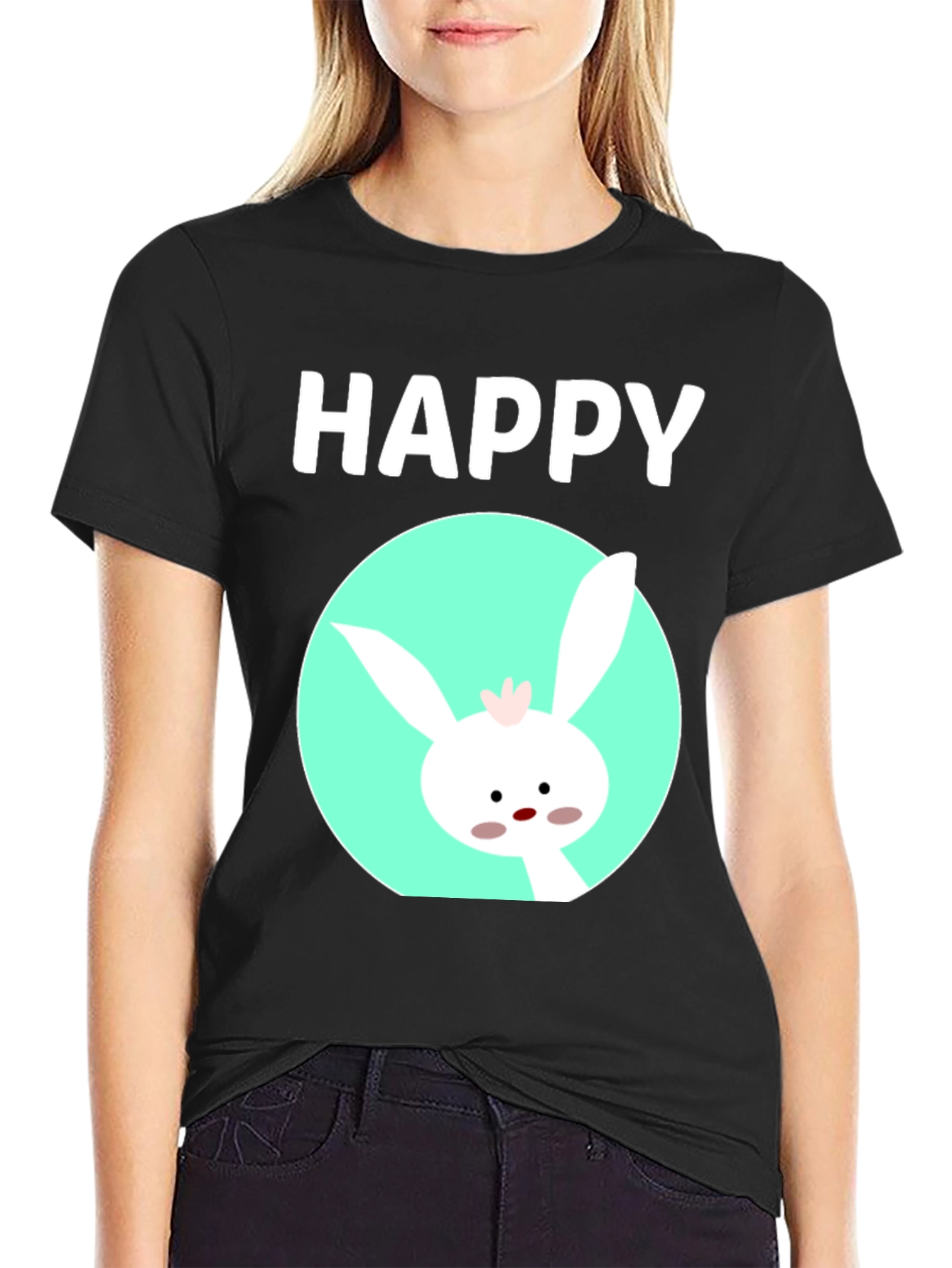 Happy Easter Bunny T-Shirt - Cute Holiday Tee