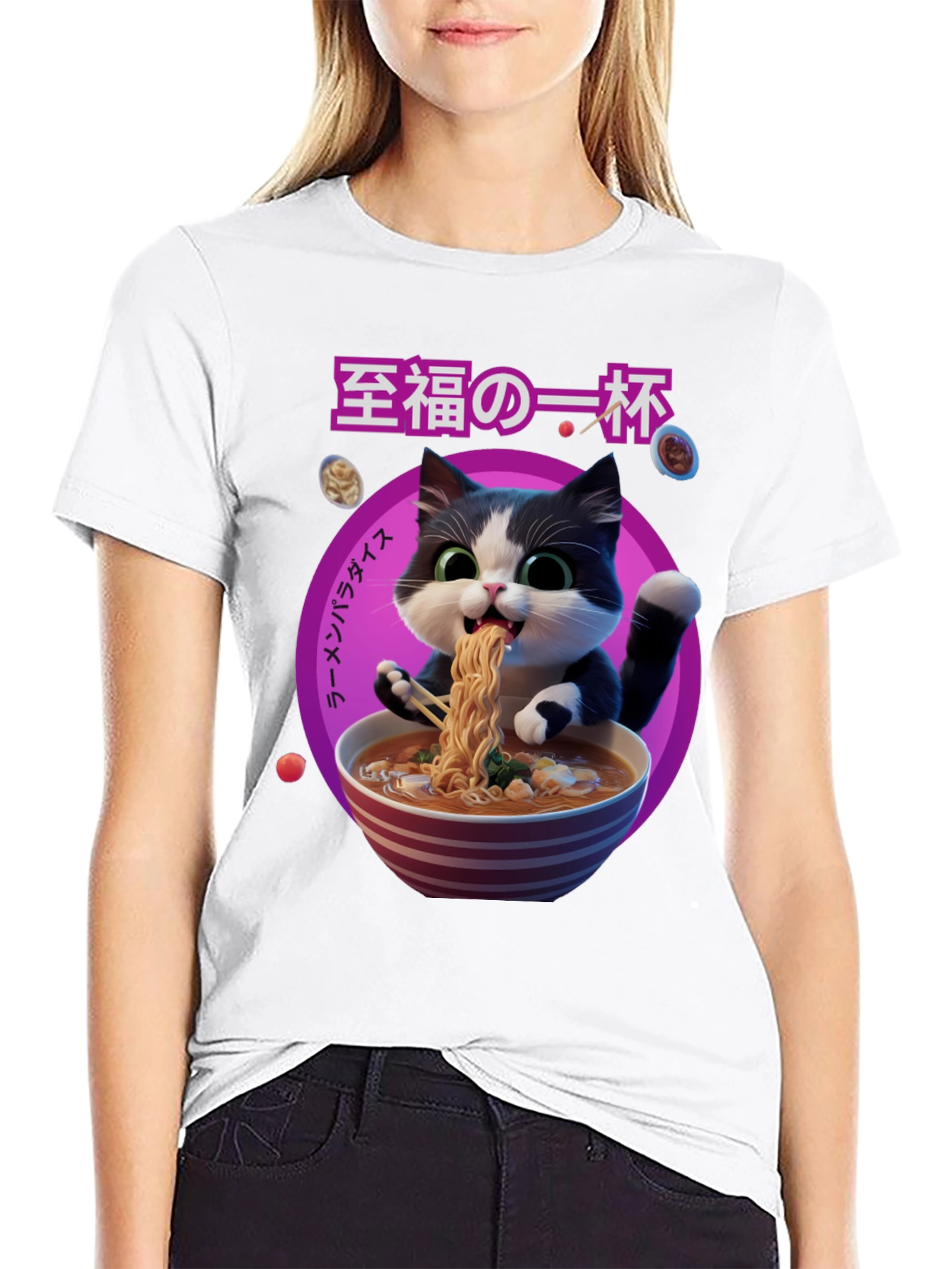 Ramen Cat Graphic Tee