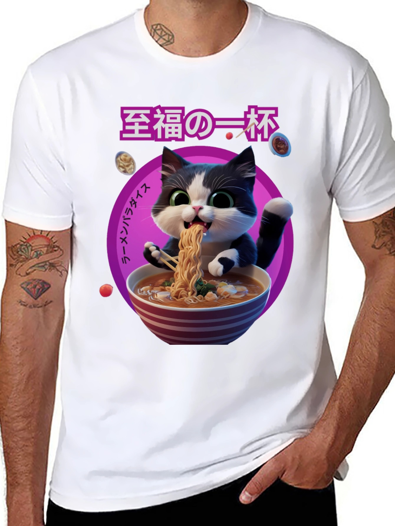 Ramen Cat Graphic Tee